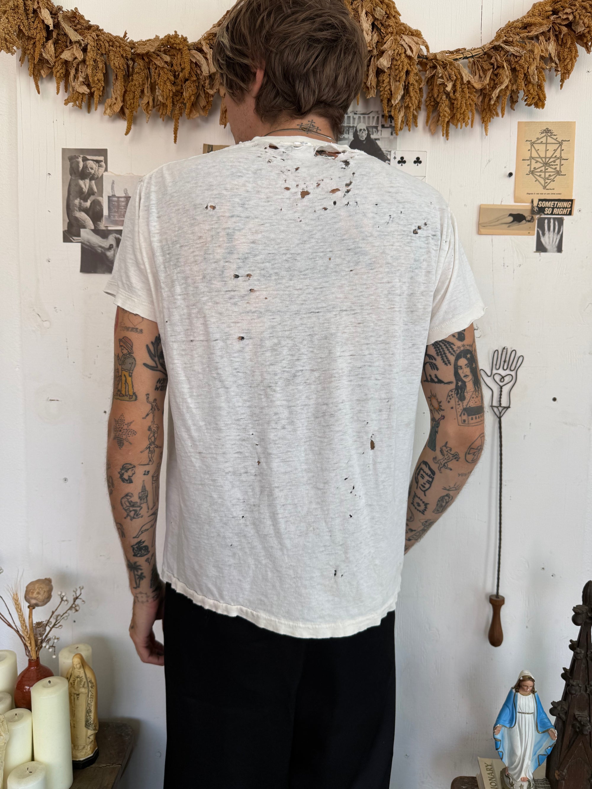 1980s Thrashed White Tee