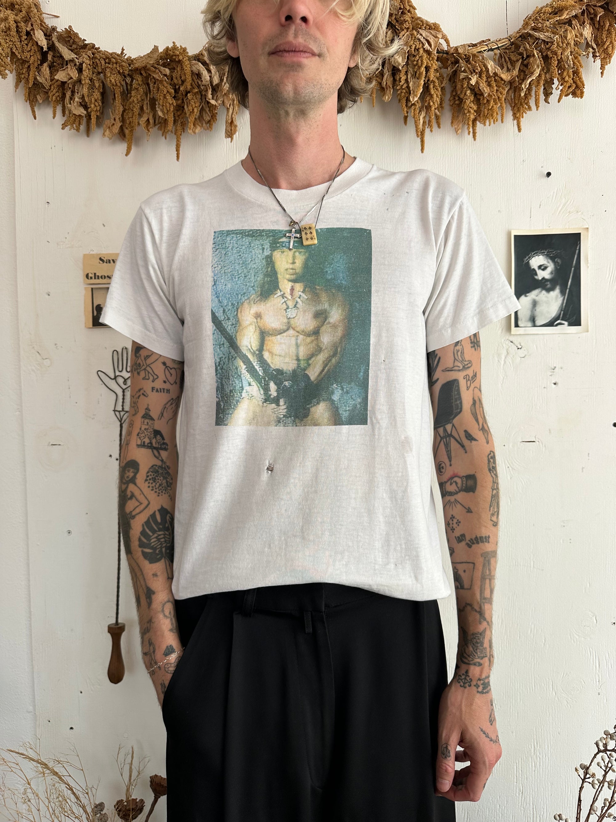 1990s Well Worn Arnold Parody Tee