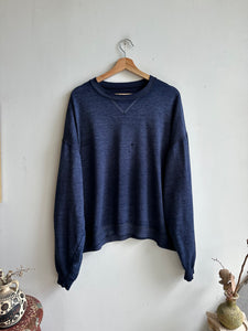 1990s Well-Worn Navy Sweatshirt (Boxy M)