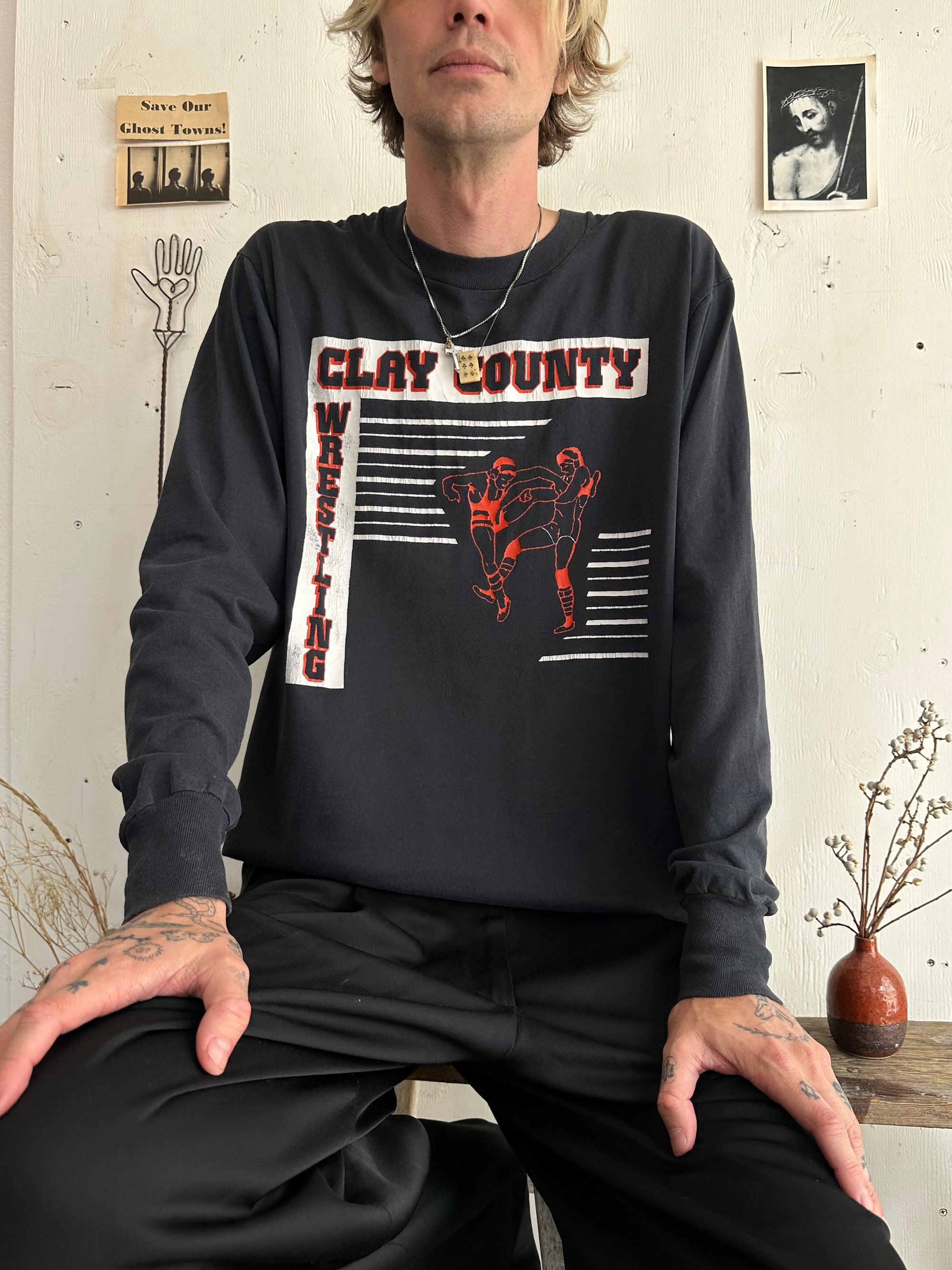 1980s Clay Country Wrestling Long Sleeve