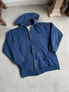 1970s Blue Thermal Hoodie (S/M)
