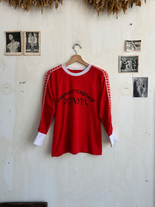 1970s Cotton Jersey Tee W/ Chevron Detail (S)
