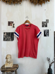 1980s Sun Faded Red Athletic Tee (Boxy L)