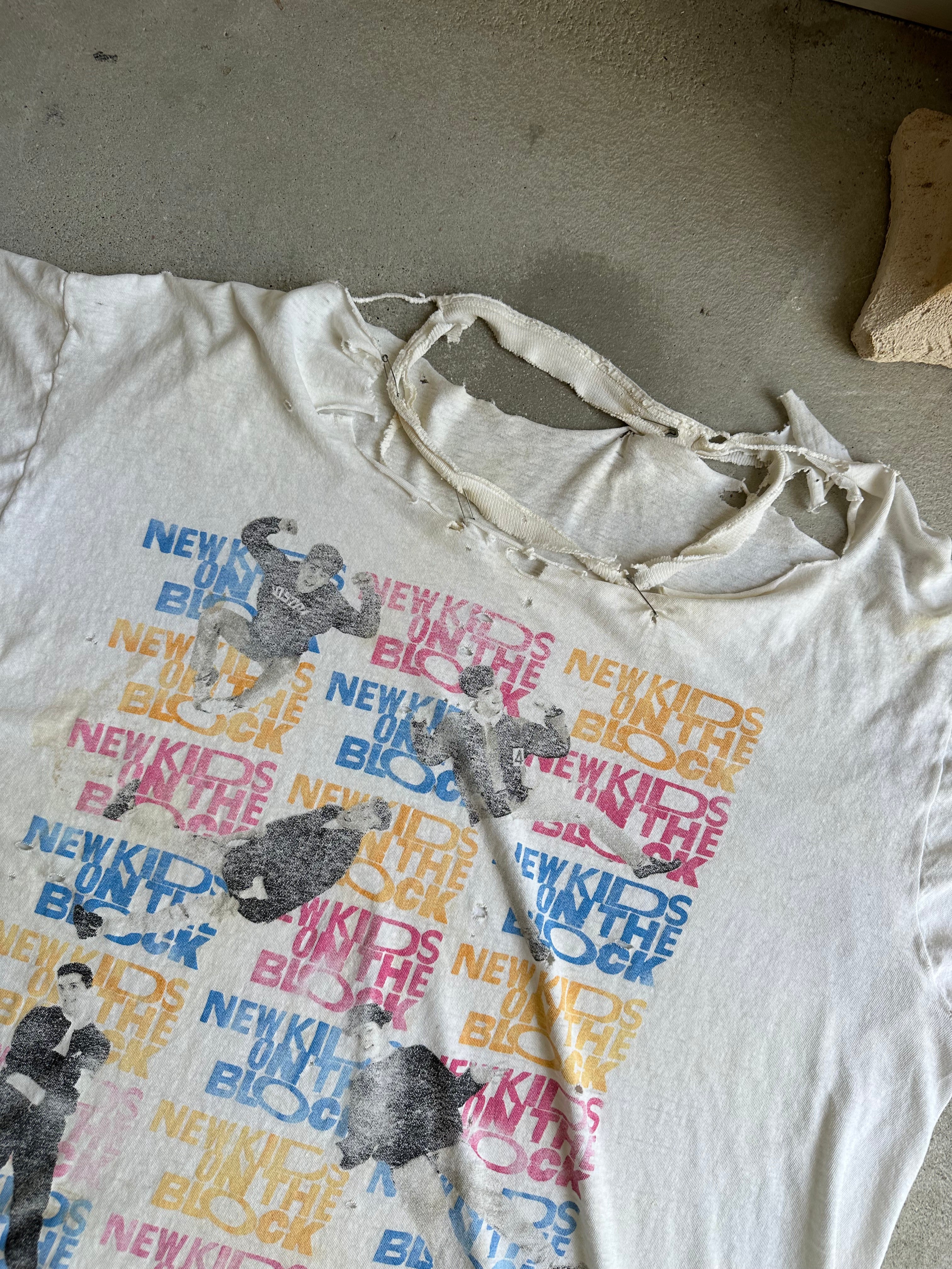 1980s Thrashed New Kids on the Block Tee (XXL)