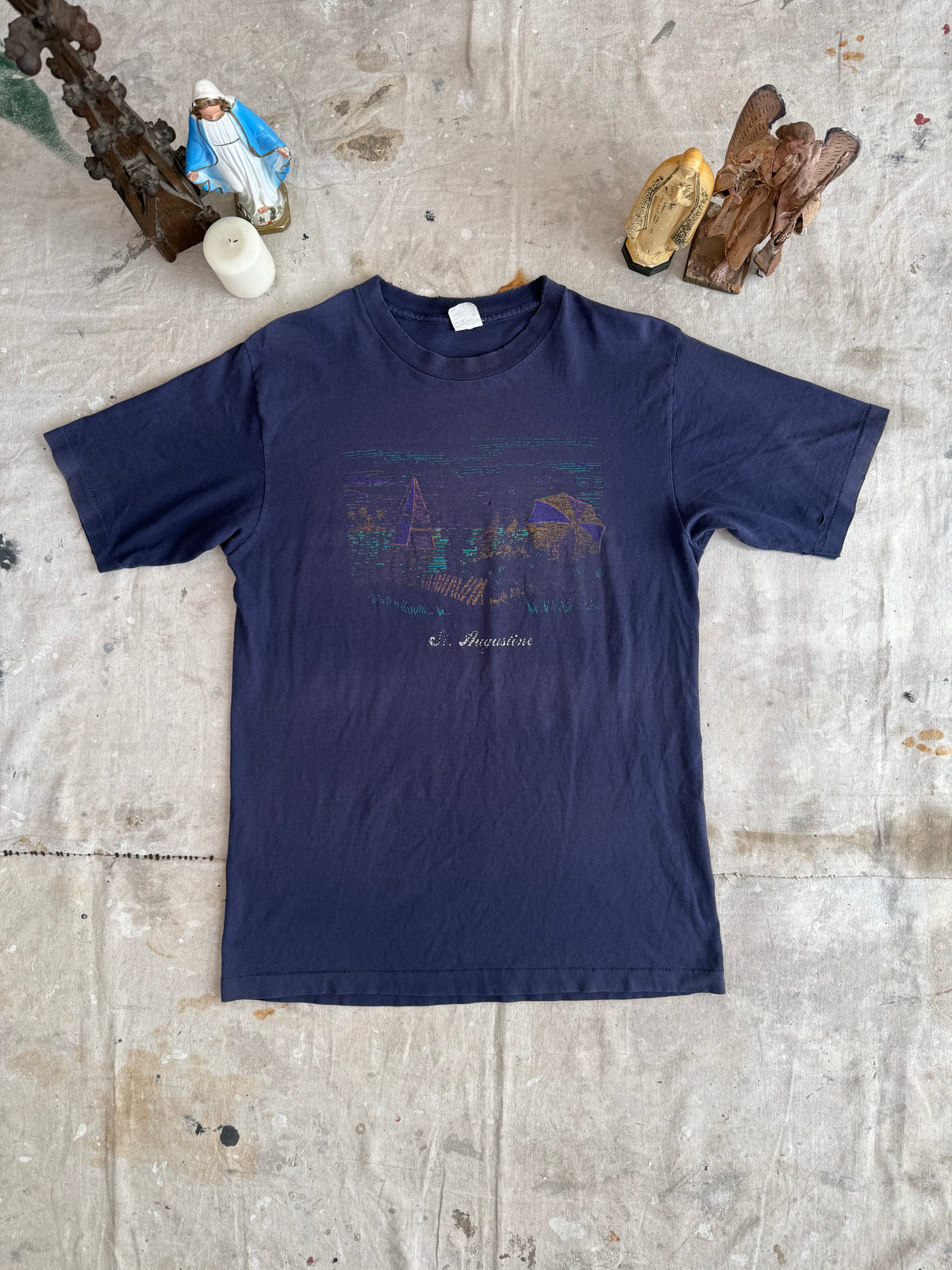 1990s Perfectly Warn Navy Tourism Tee