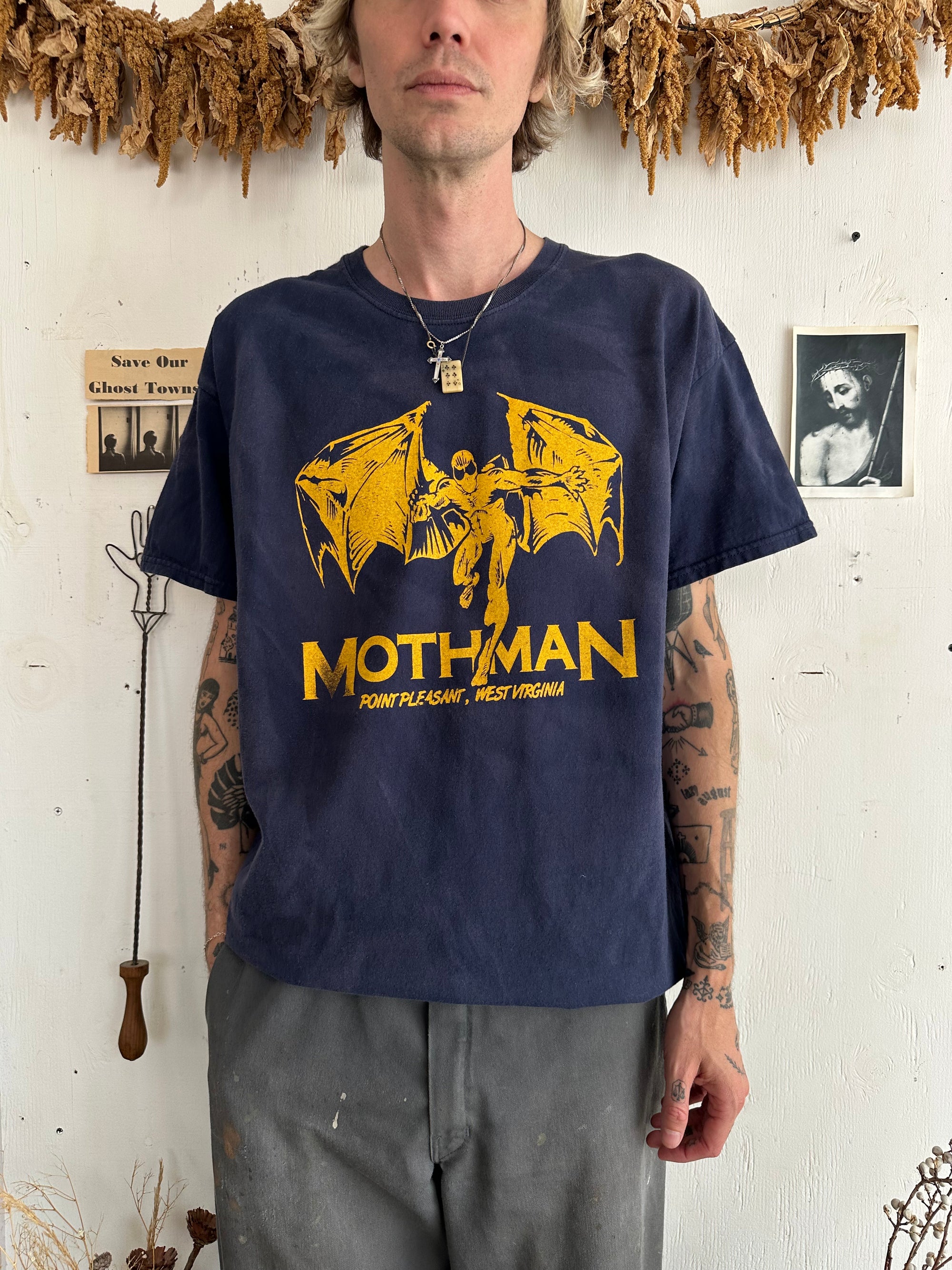2000s Discolored Mothman Tee