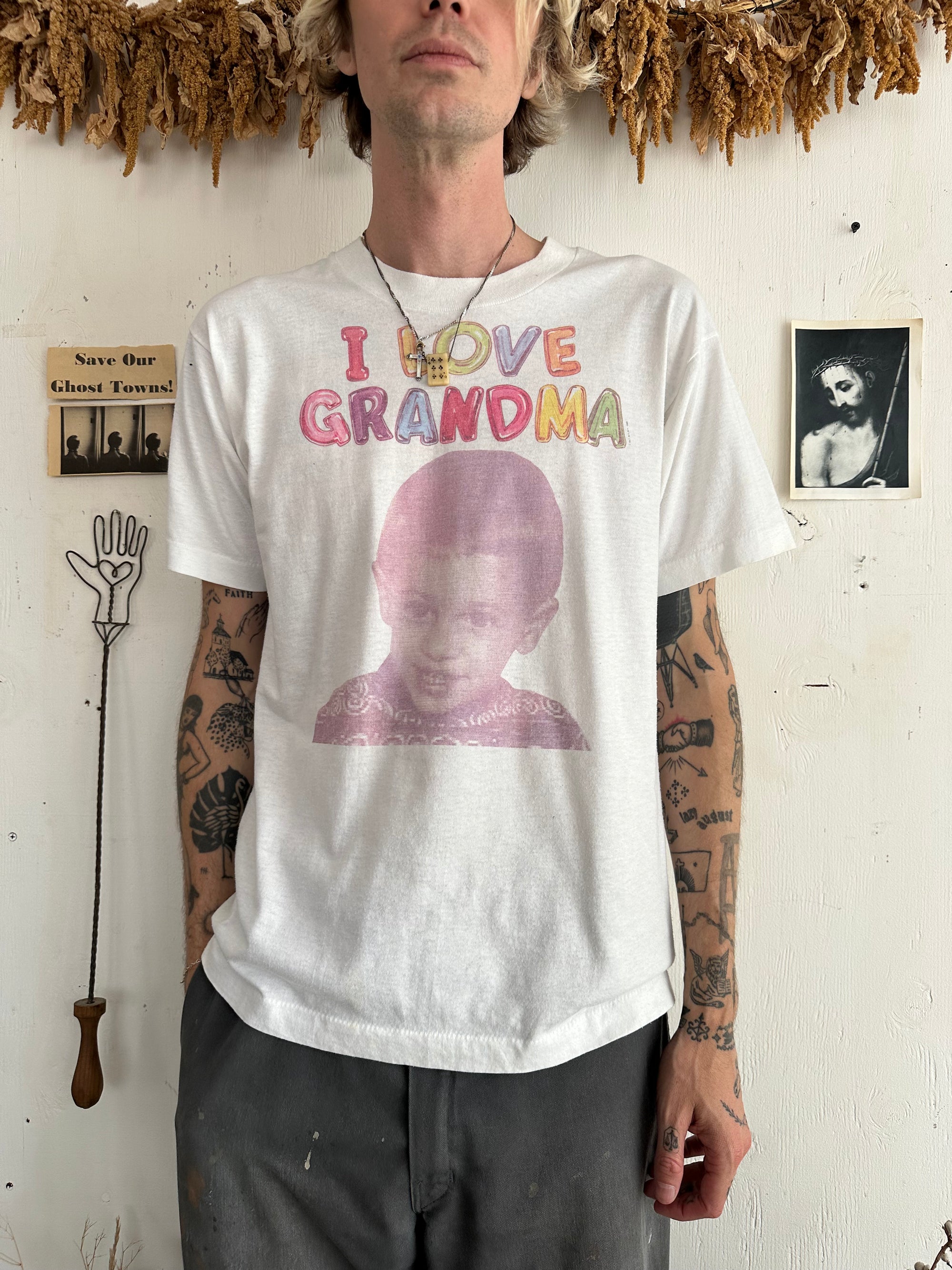 1980s I Love Grandma Portrait Tee