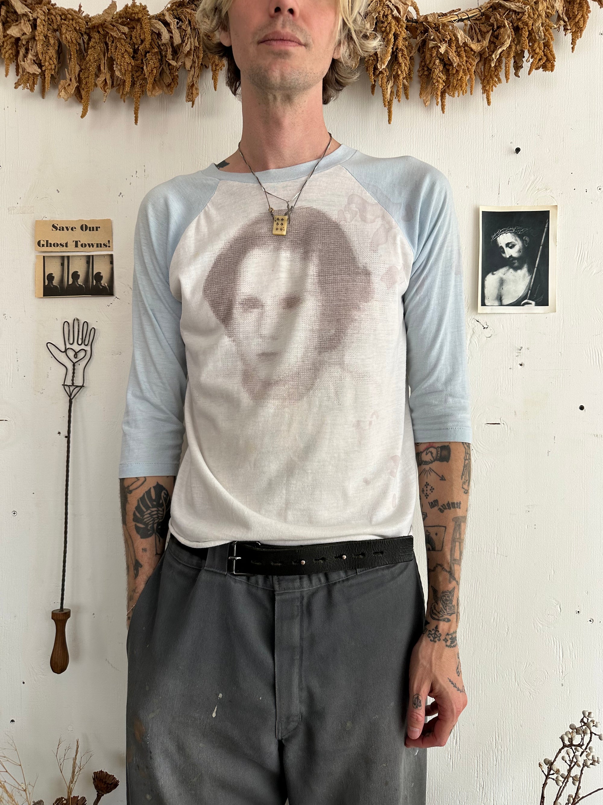 1970s Well Worn Portrait Baseball Tee