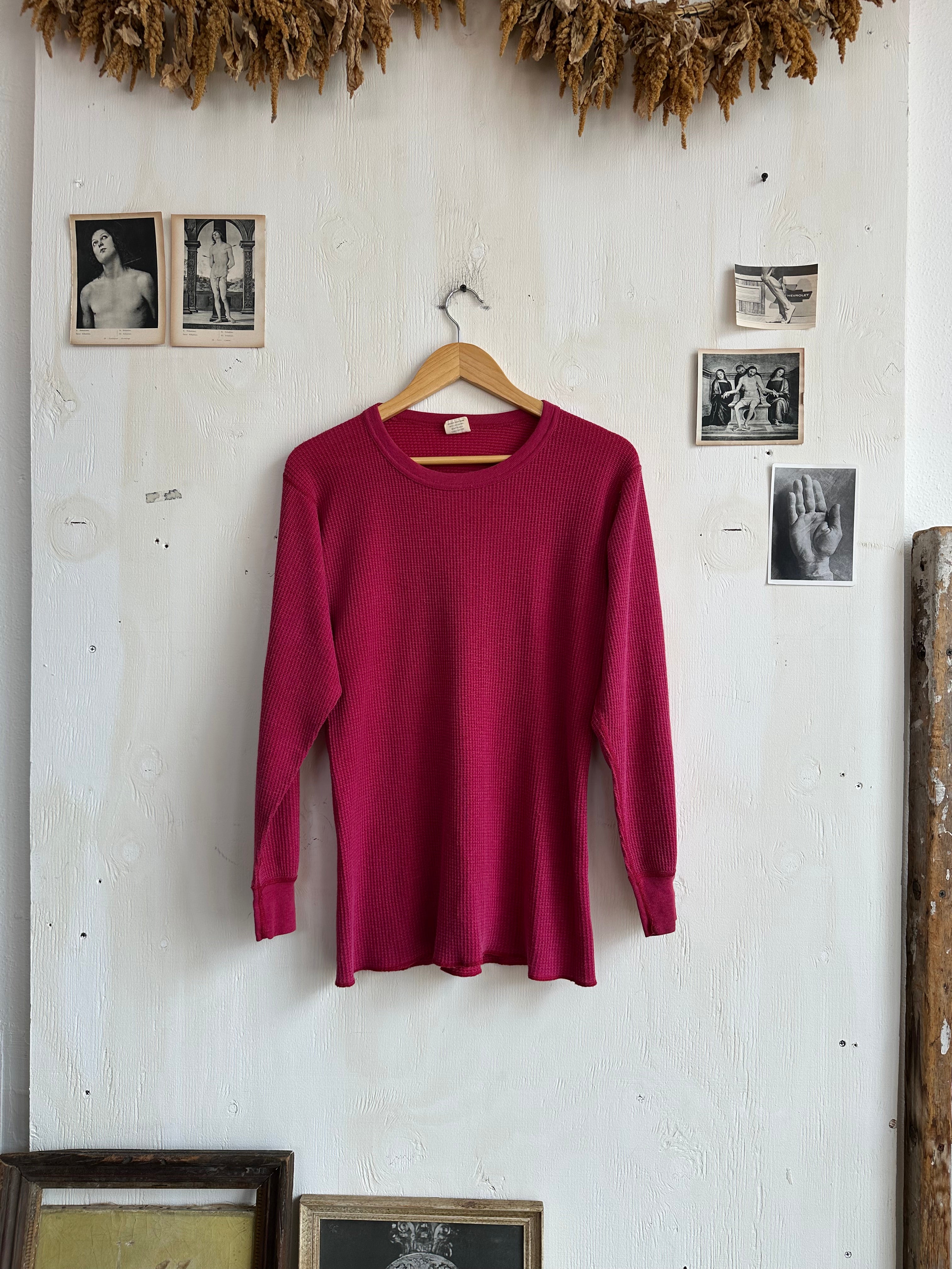 1970s Sunfaded Red Thermal (M/L)