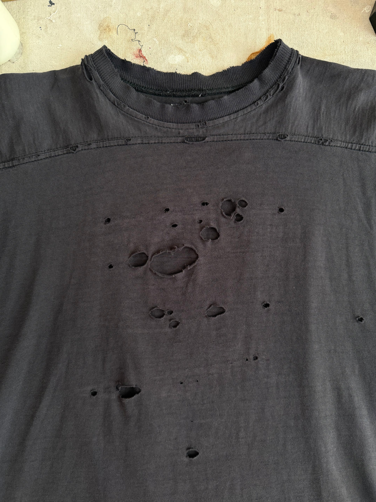 1970s Thrashed Cotton Football Jersey