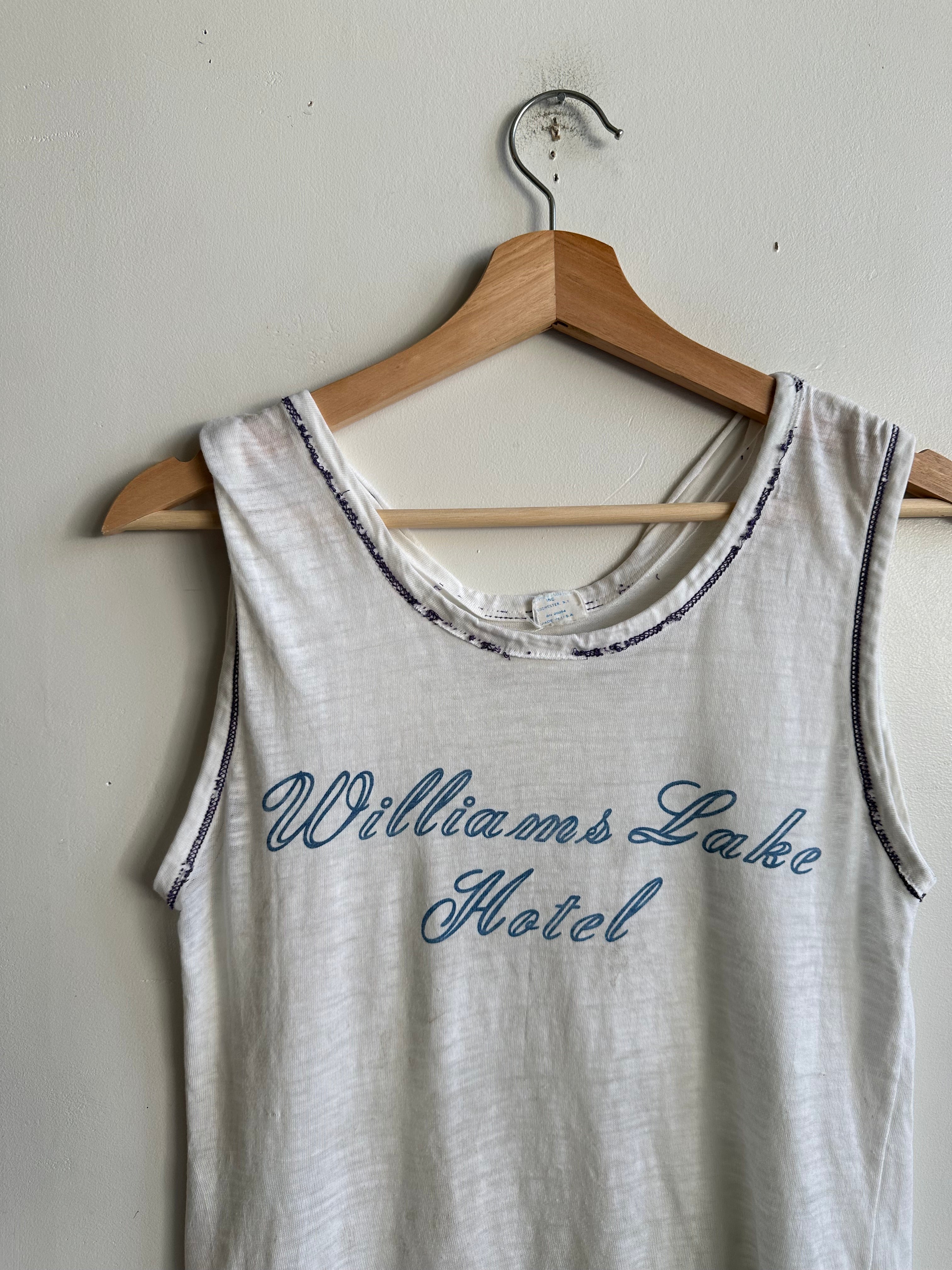 1960s Thrashed William Lake Hotel Muscle Tee (M)