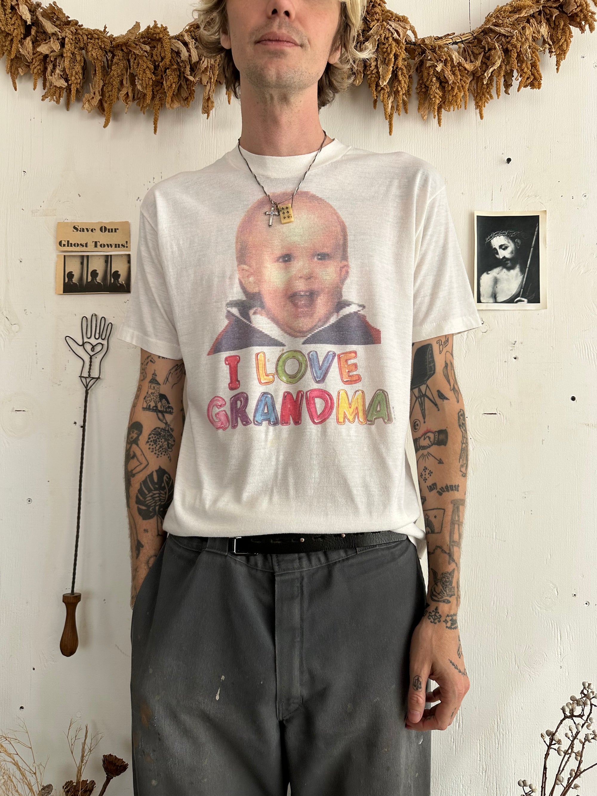1980s Well Worn I Love Grandma Tee