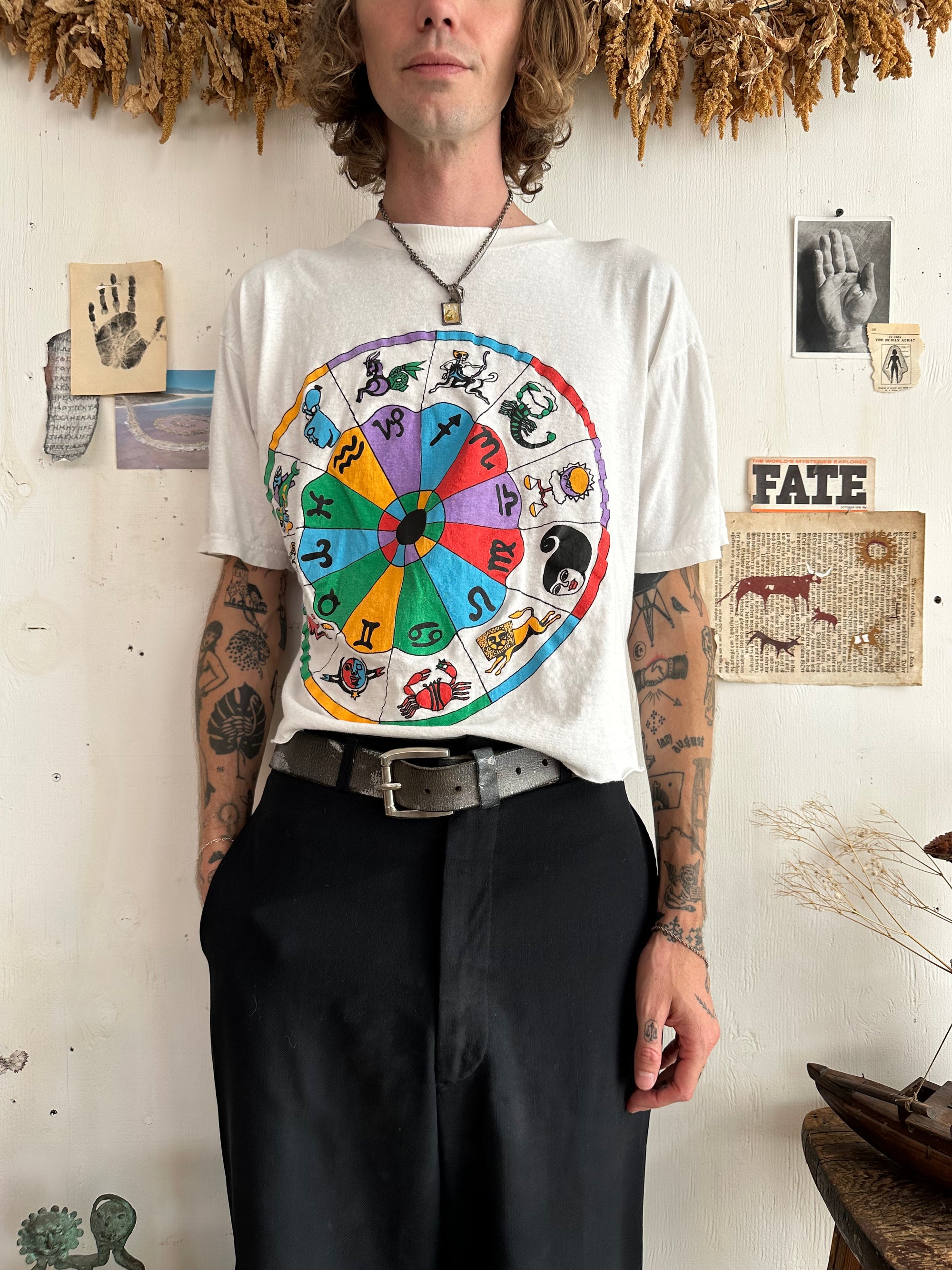 1990s Horoscope Tee (Cropped M)