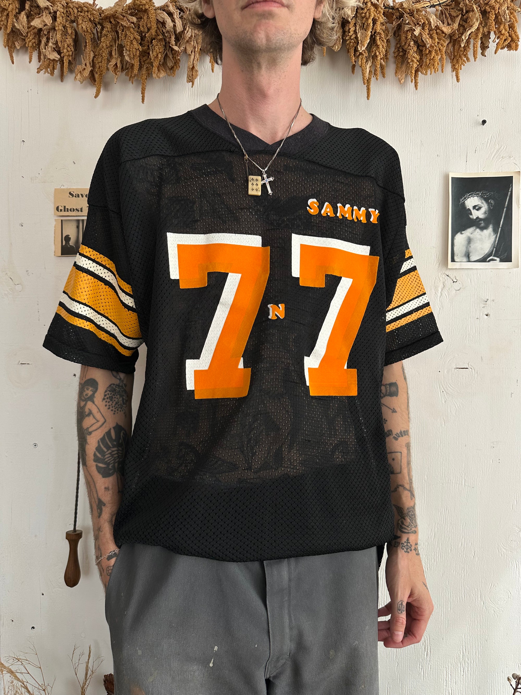 1980s Party Boy Number 77 Mesh Jersey