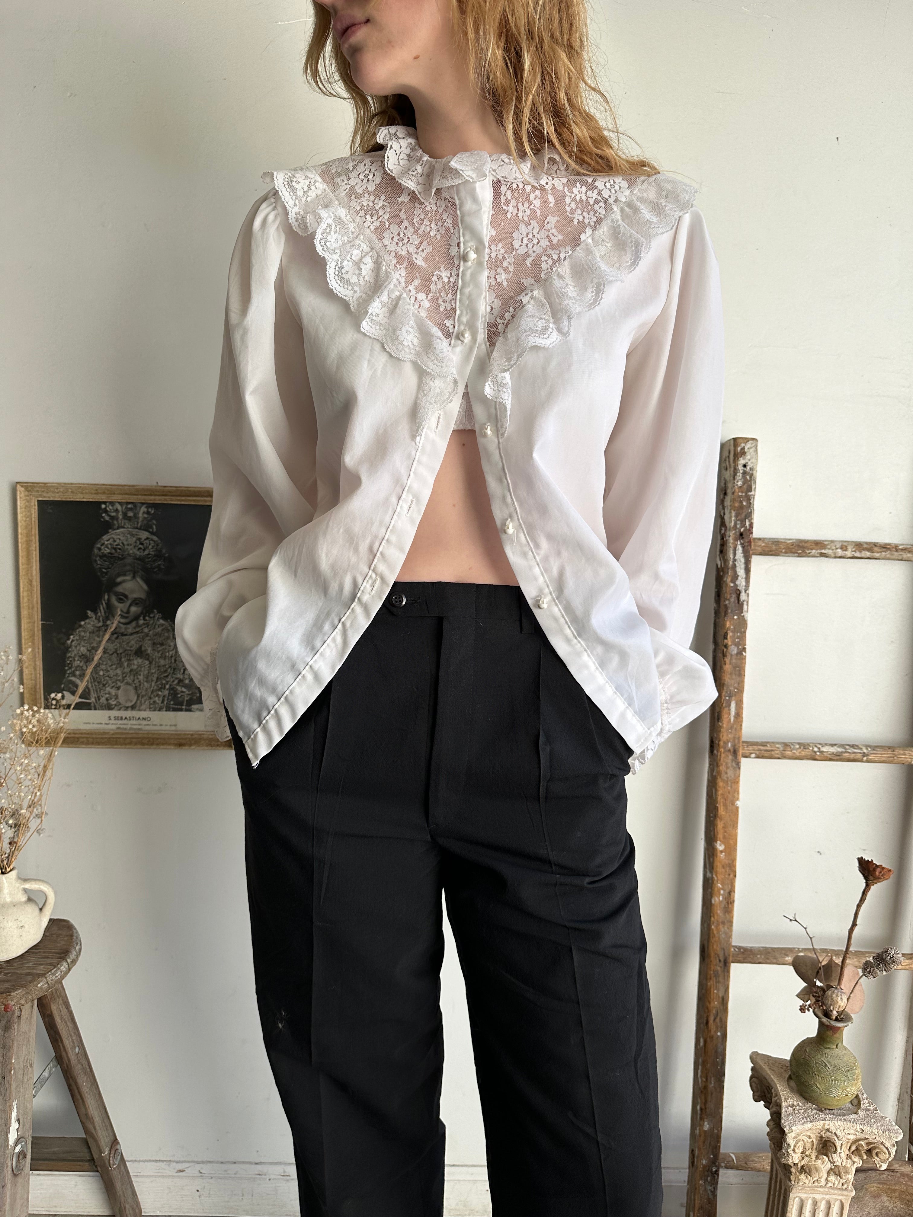 1990s Lace Blouse (M)