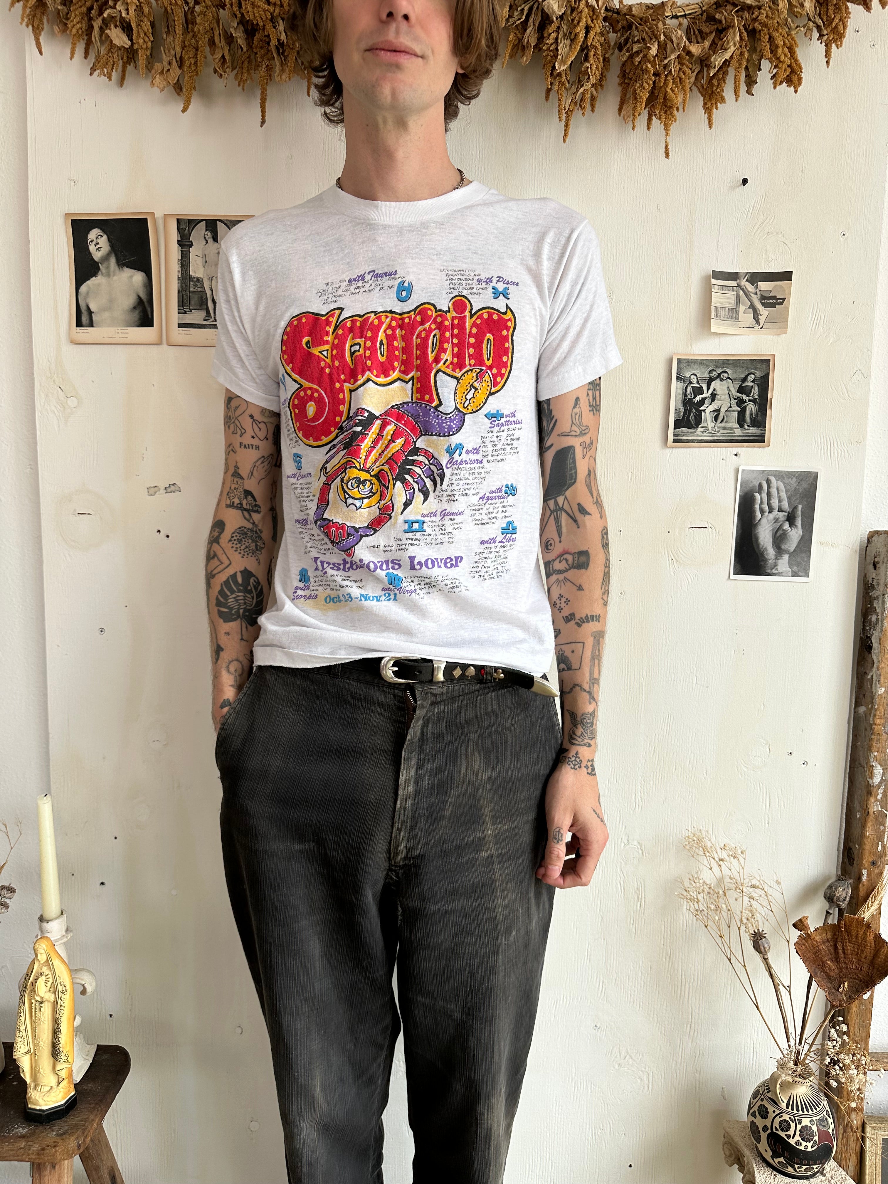 1970s Paper Thin Scorpio T-Shirt (M)