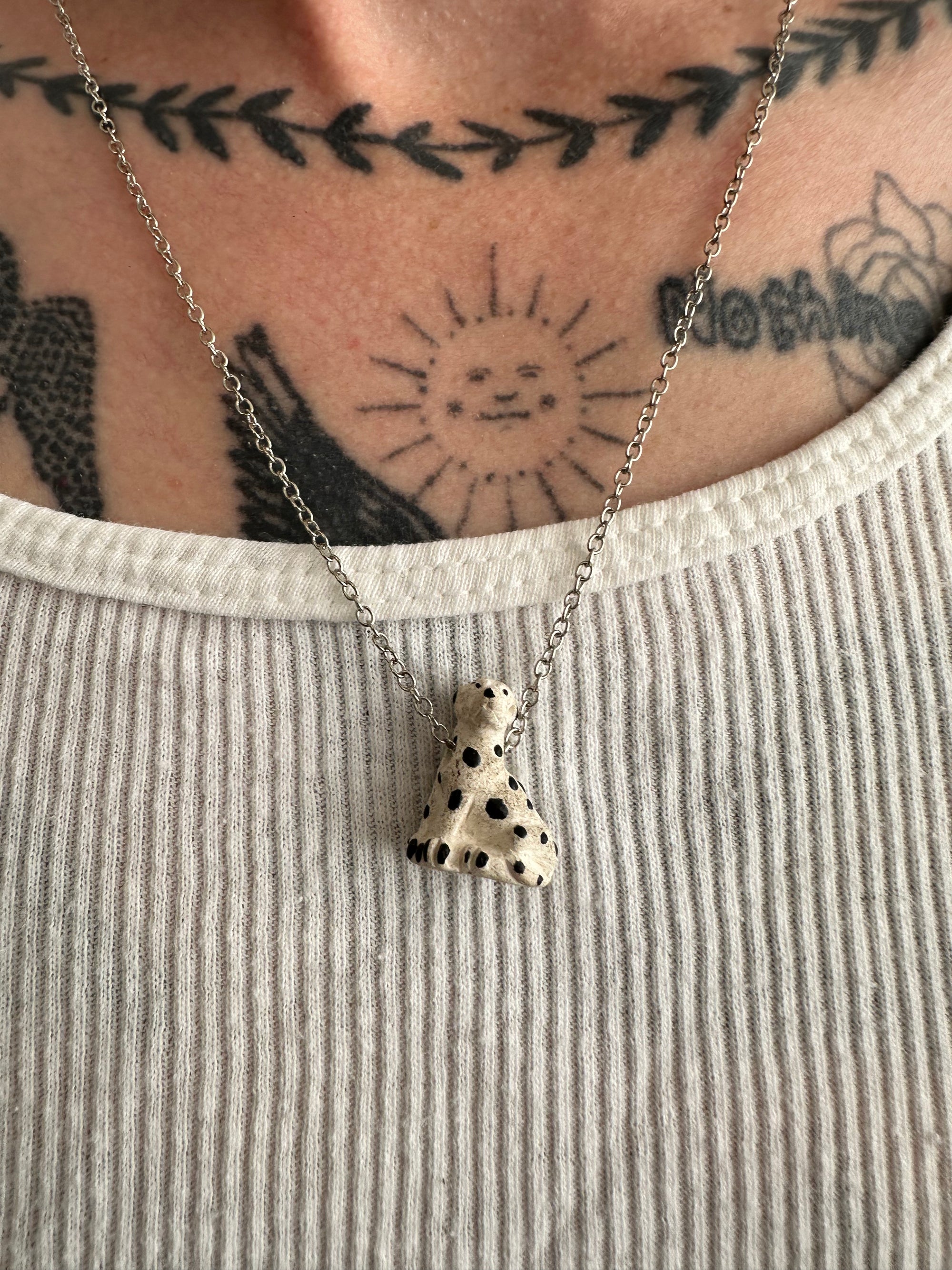 Vintage Dalmatian Necklace