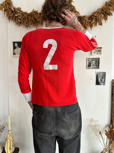 1970s Cotton Jersey Tee W/ Chevron Detail (S)