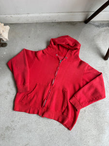 1960s Faded Red Hoodie (Boxy S)