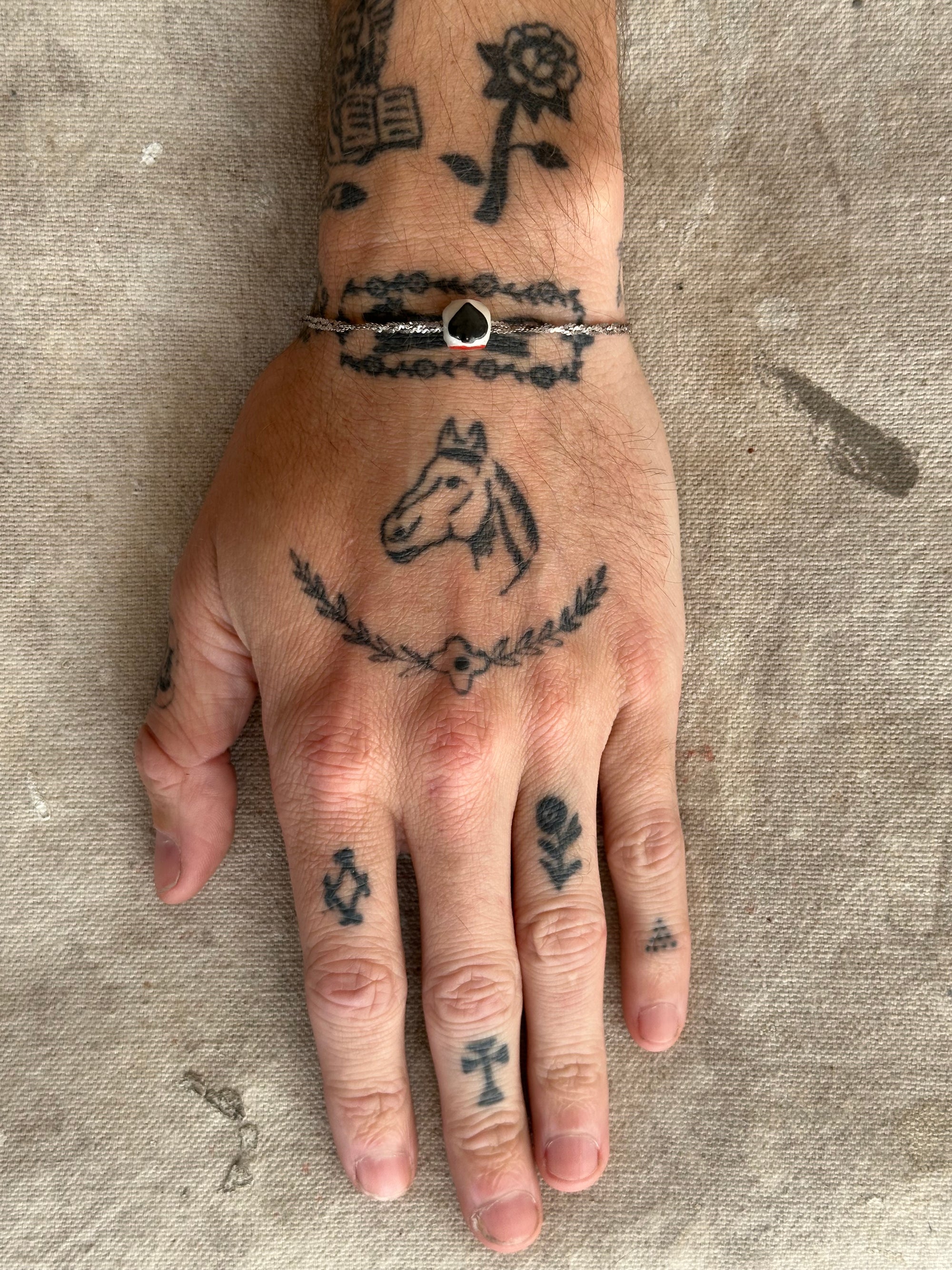 Vintage Bracelet W/ Playing Card Pendant