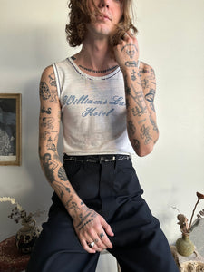1960s Thrashed William Lake Hotel Muscle Tee (M)