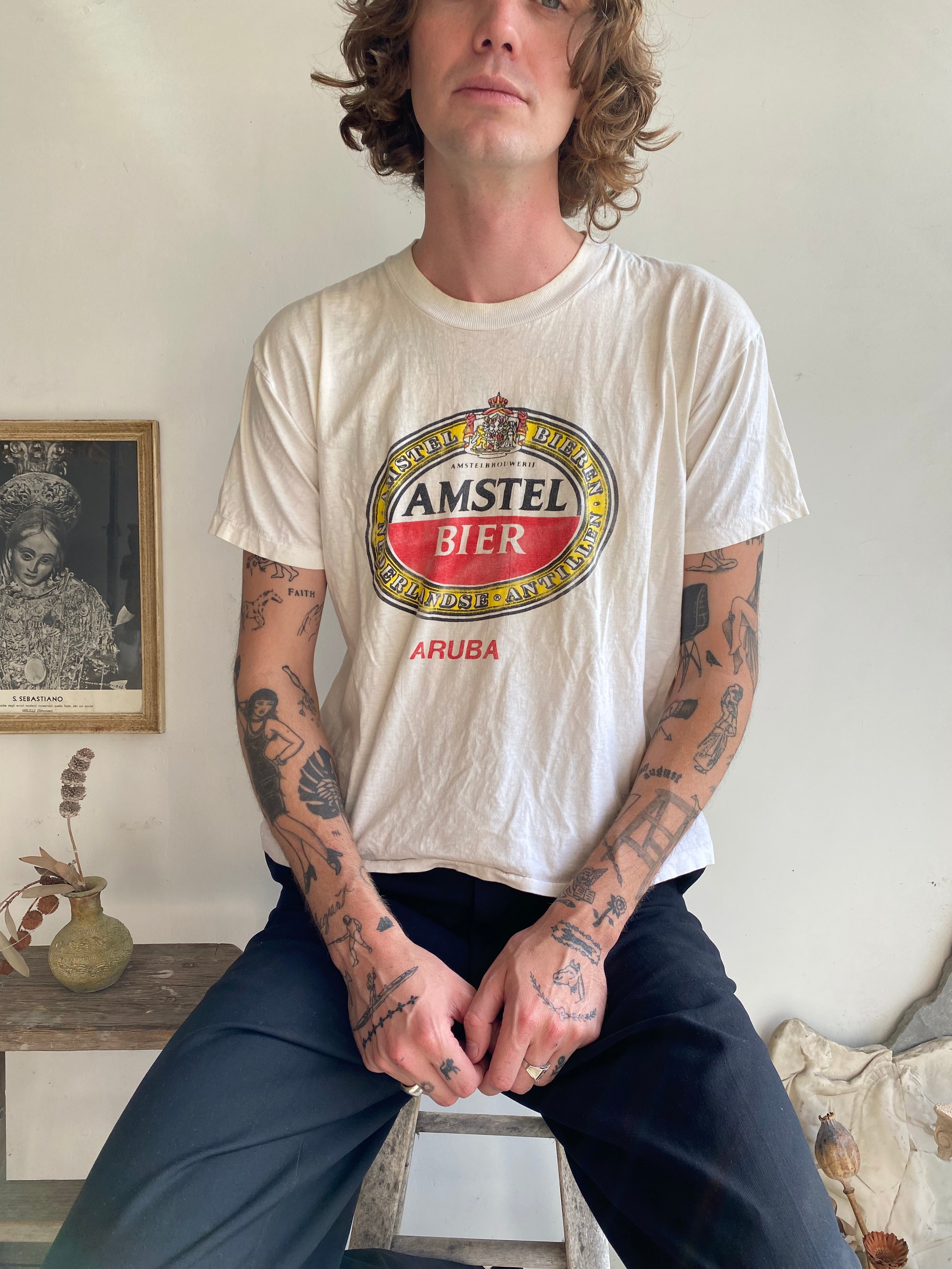 1980s Amstel Beer T-Shirt (Boxy S/M)