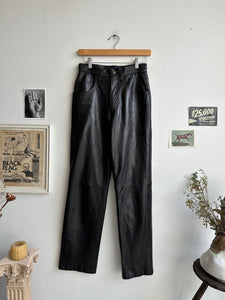 1990s Women’s Leather Pants (27 x 28)