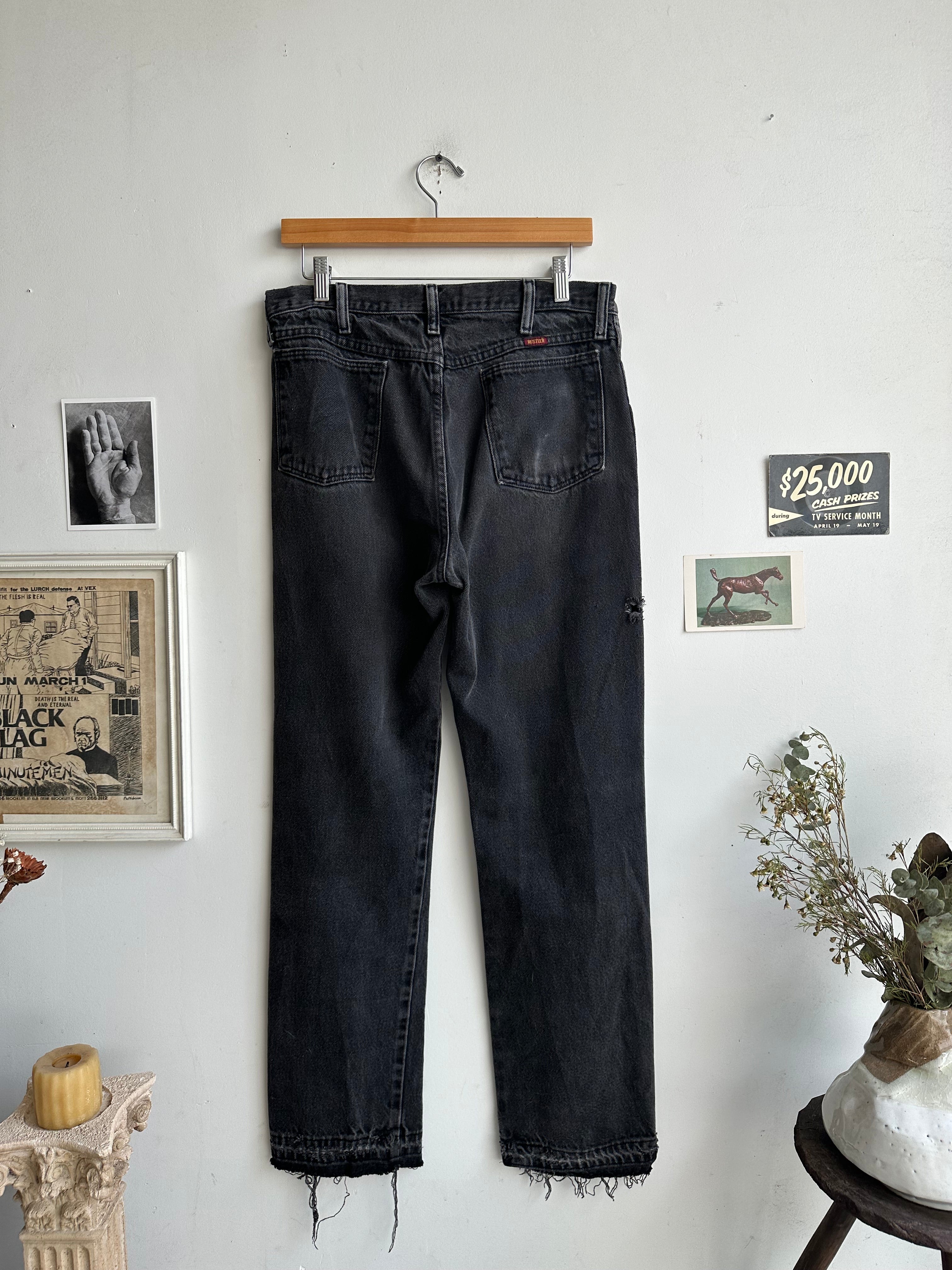 1980s Released Hem Rustler Jeans (32 x 30)