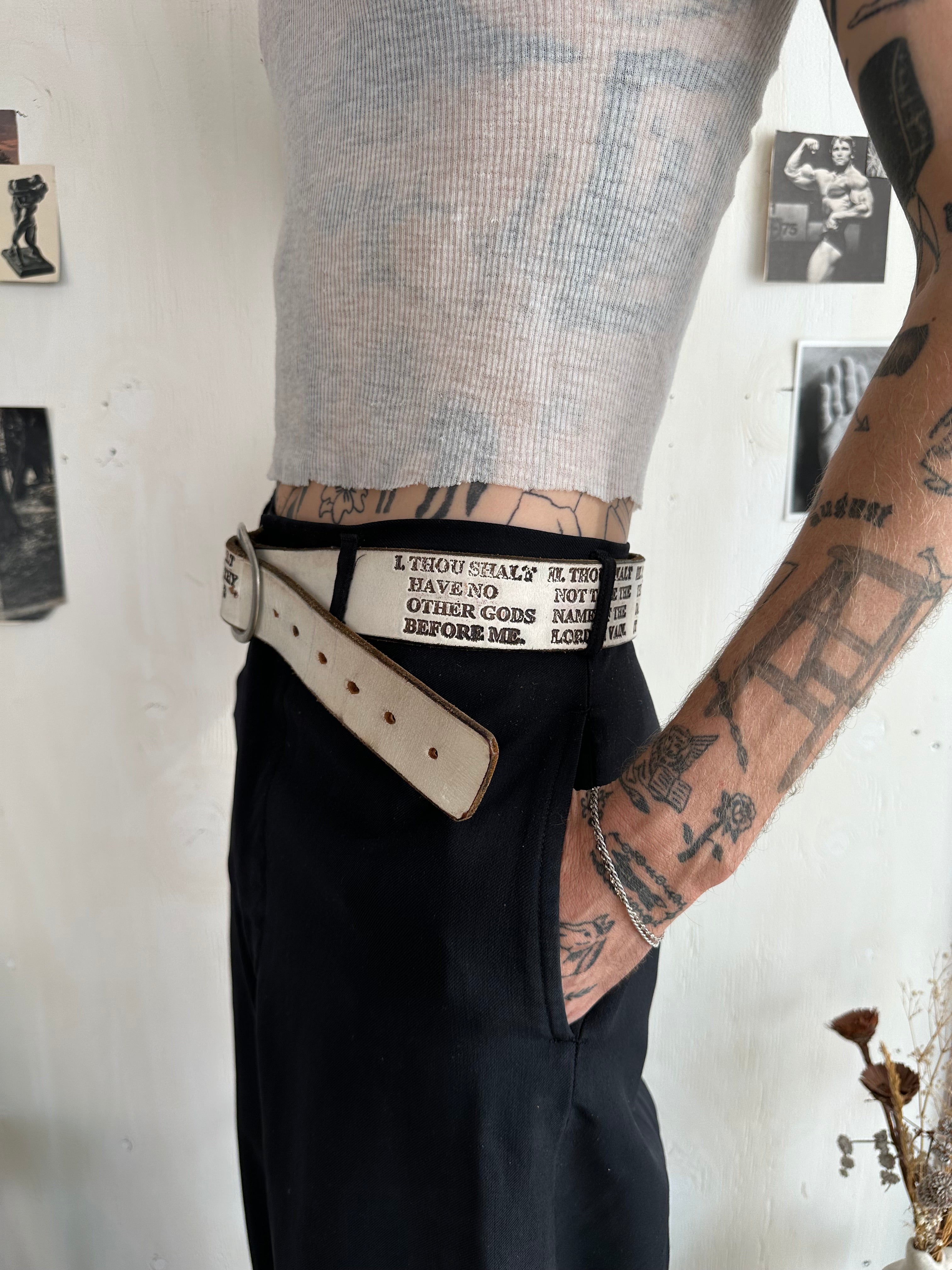 1970s Ten Commandments Belt (30" - 36")