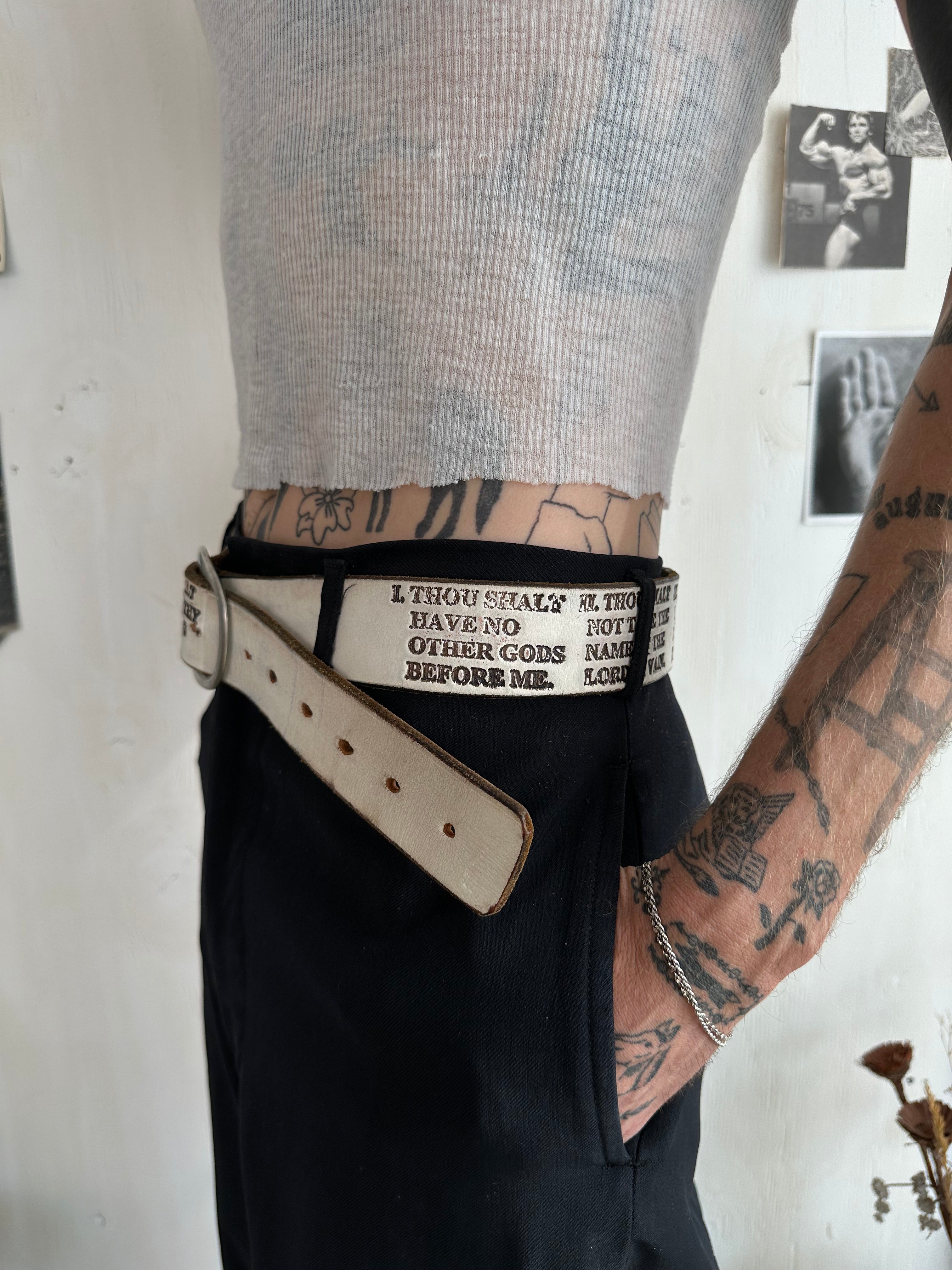 1970s Ten Commandments Belt (30" - 36")