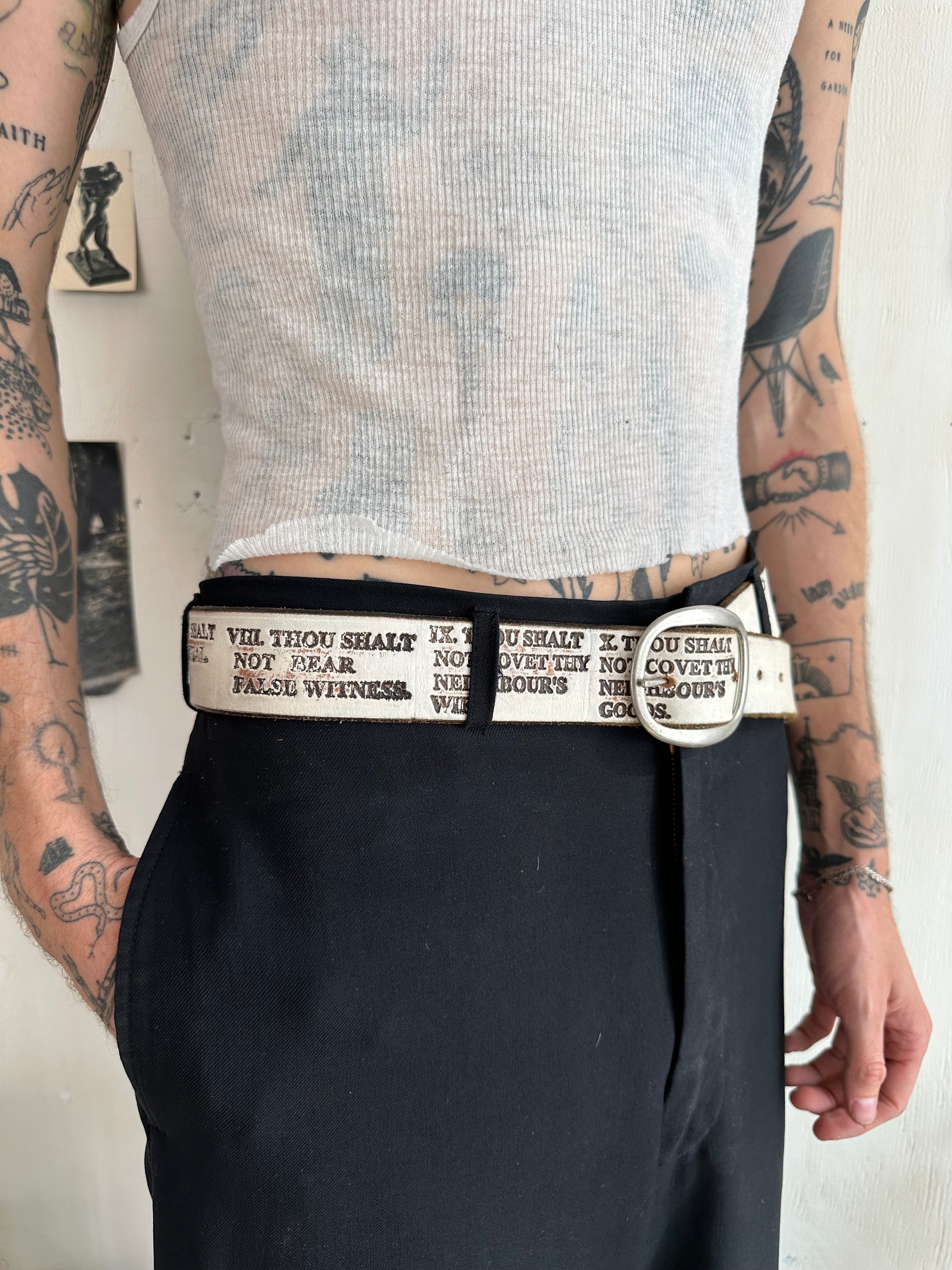 1970s Ten Commandments Belt (30" - 36")