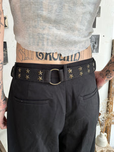 1990s Star Studded Cloth Belt (35" - 38")