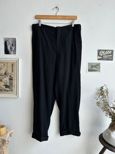 1980s Well-Worn Black Women’s Trousers (35 x 26)