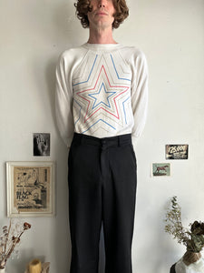 1980s Well-Worn Star Sweatshirt (M)