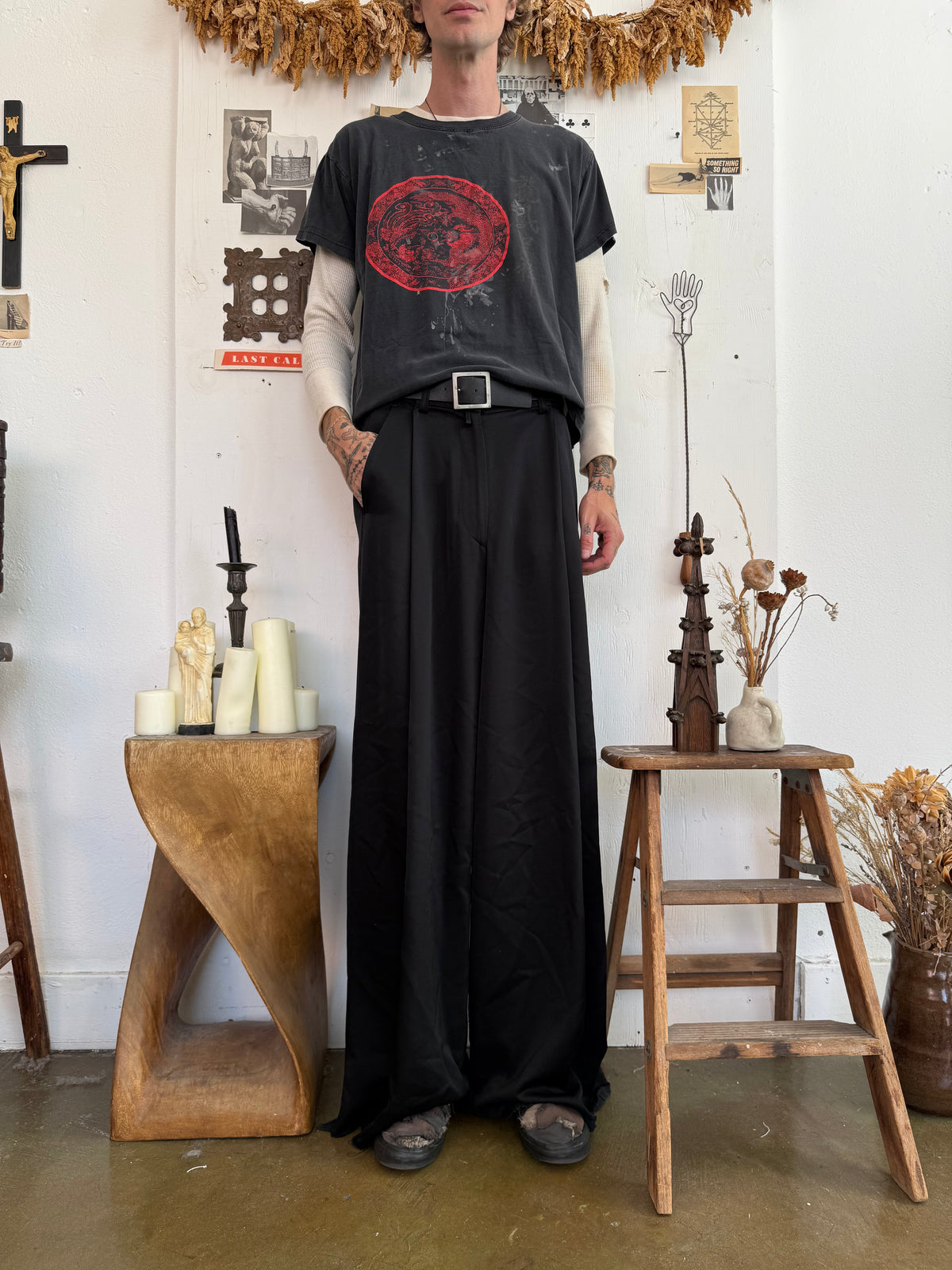 1990s Chinese Dragon and Phoenix Tee
