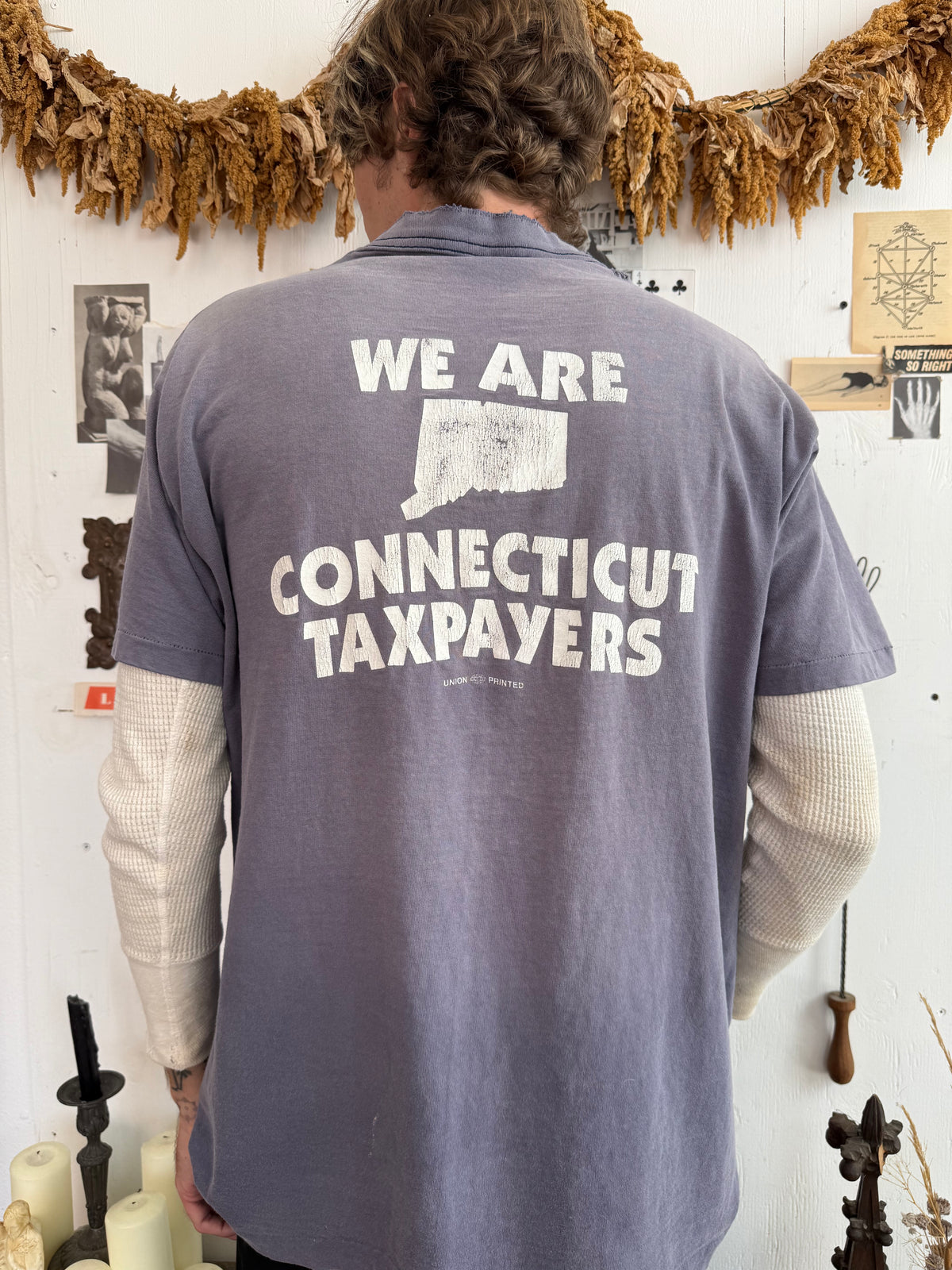 1990s Sunfaded Yes to Unions T-Shirt