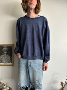 1990s Well-Worn Navy Sweatshirt (Boxy M/L)