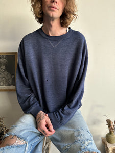 1990s Faded Navy Sweatshirt (Boxy M)