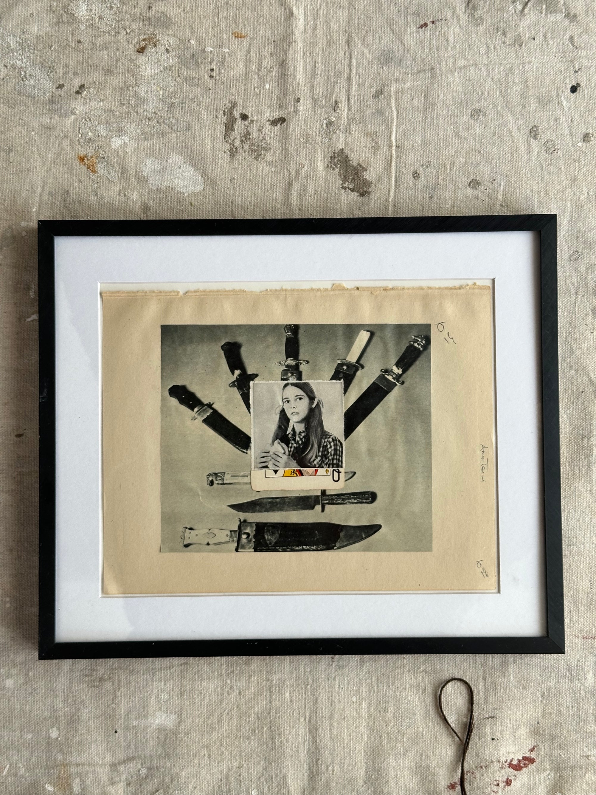 "Queen of Swords" - Collage