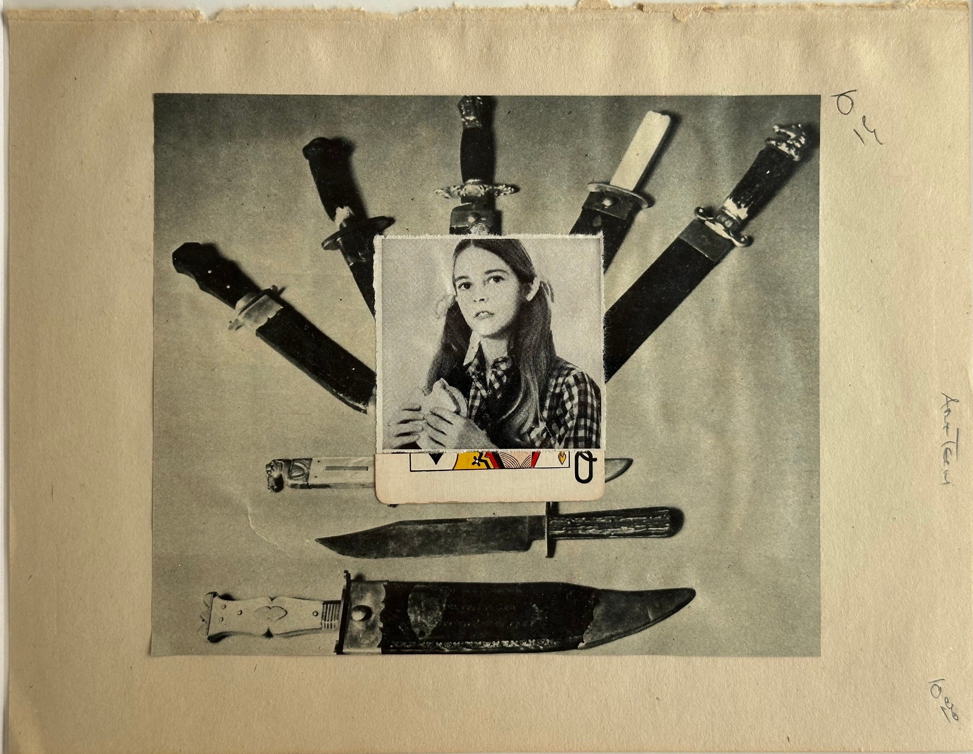 "Queen of Swords" - Collage