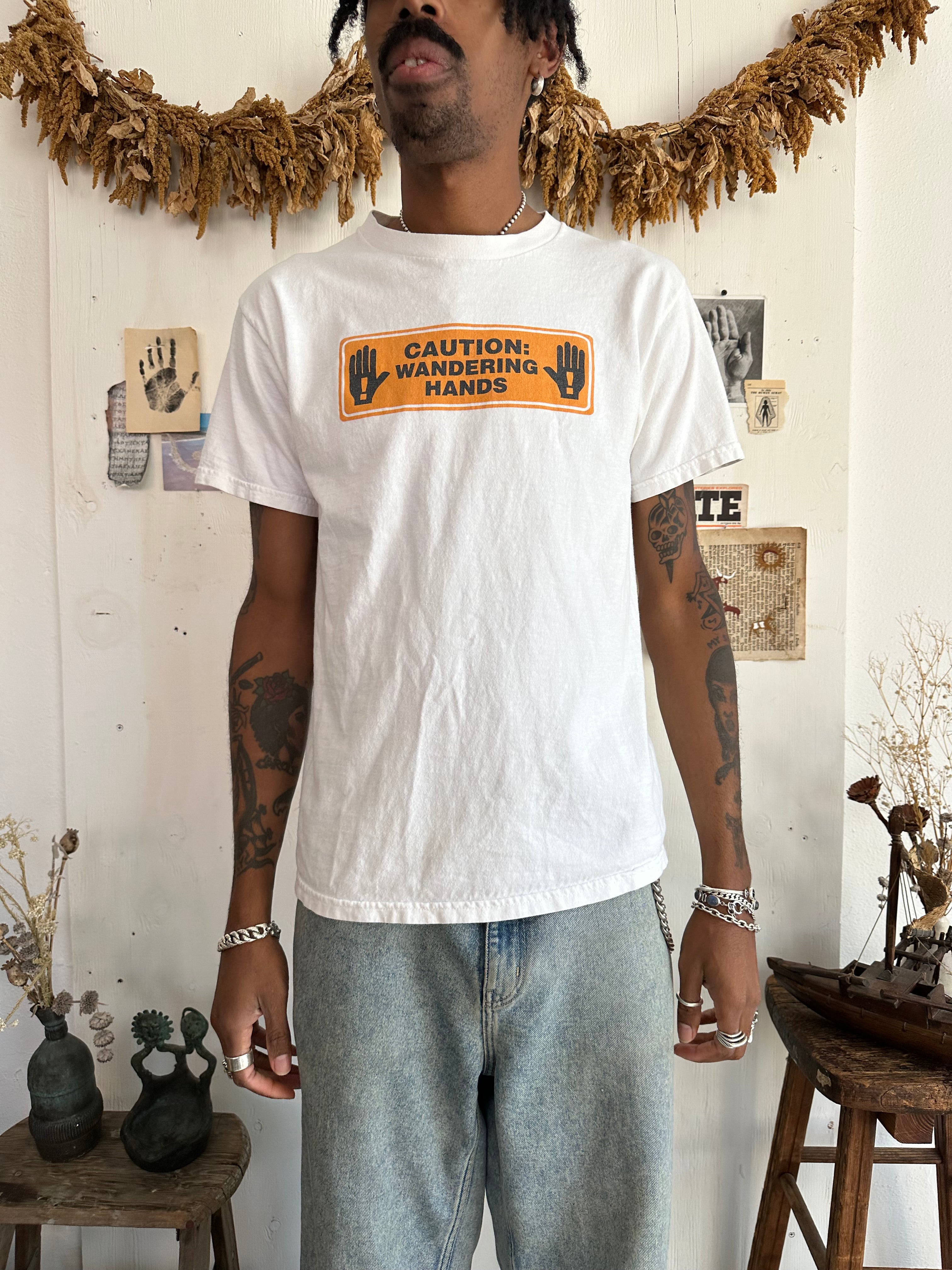1990s Caution: Wandering Hands Tee (M)