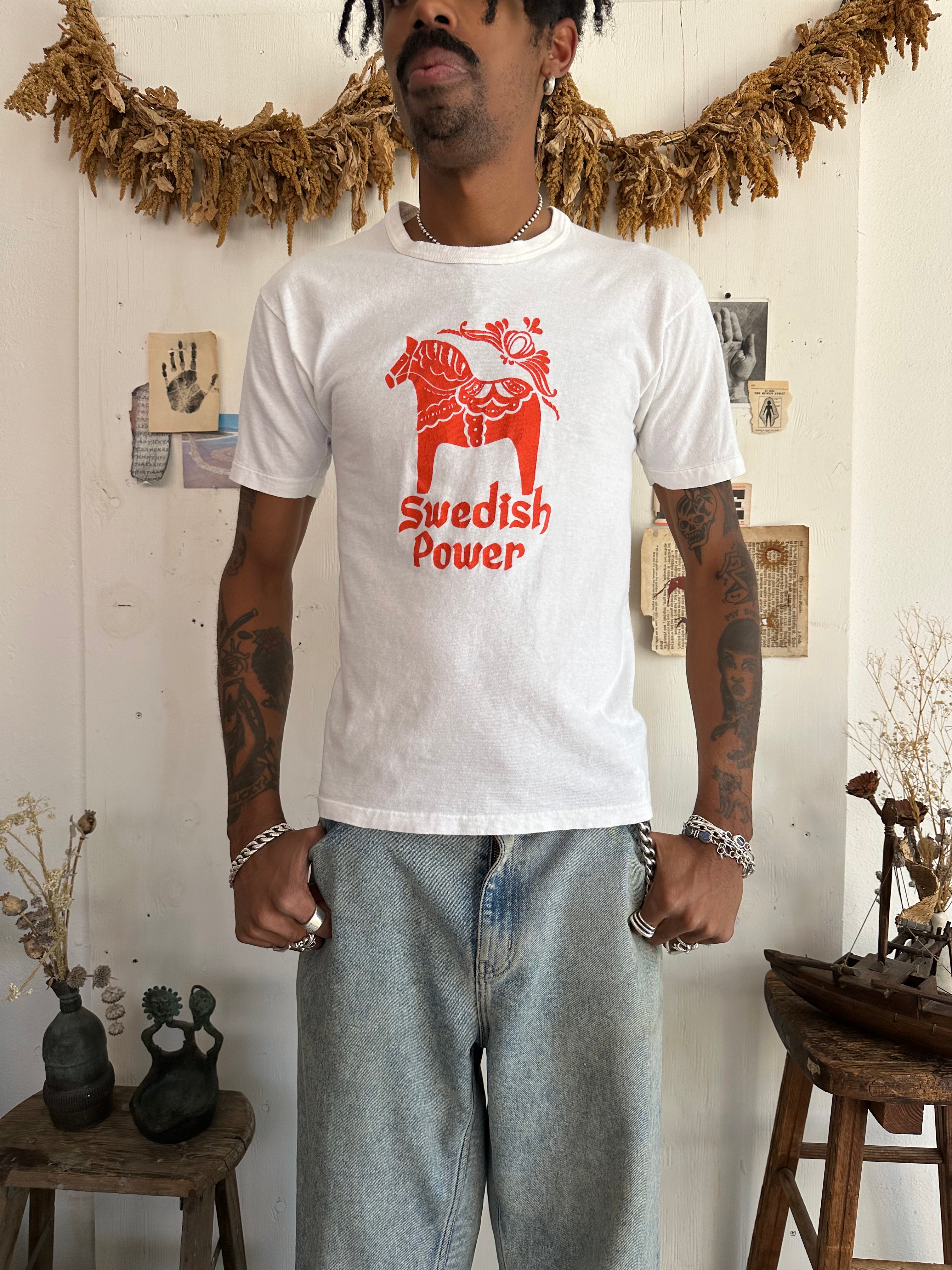 1980s Swedish Power T-Shirt (S)