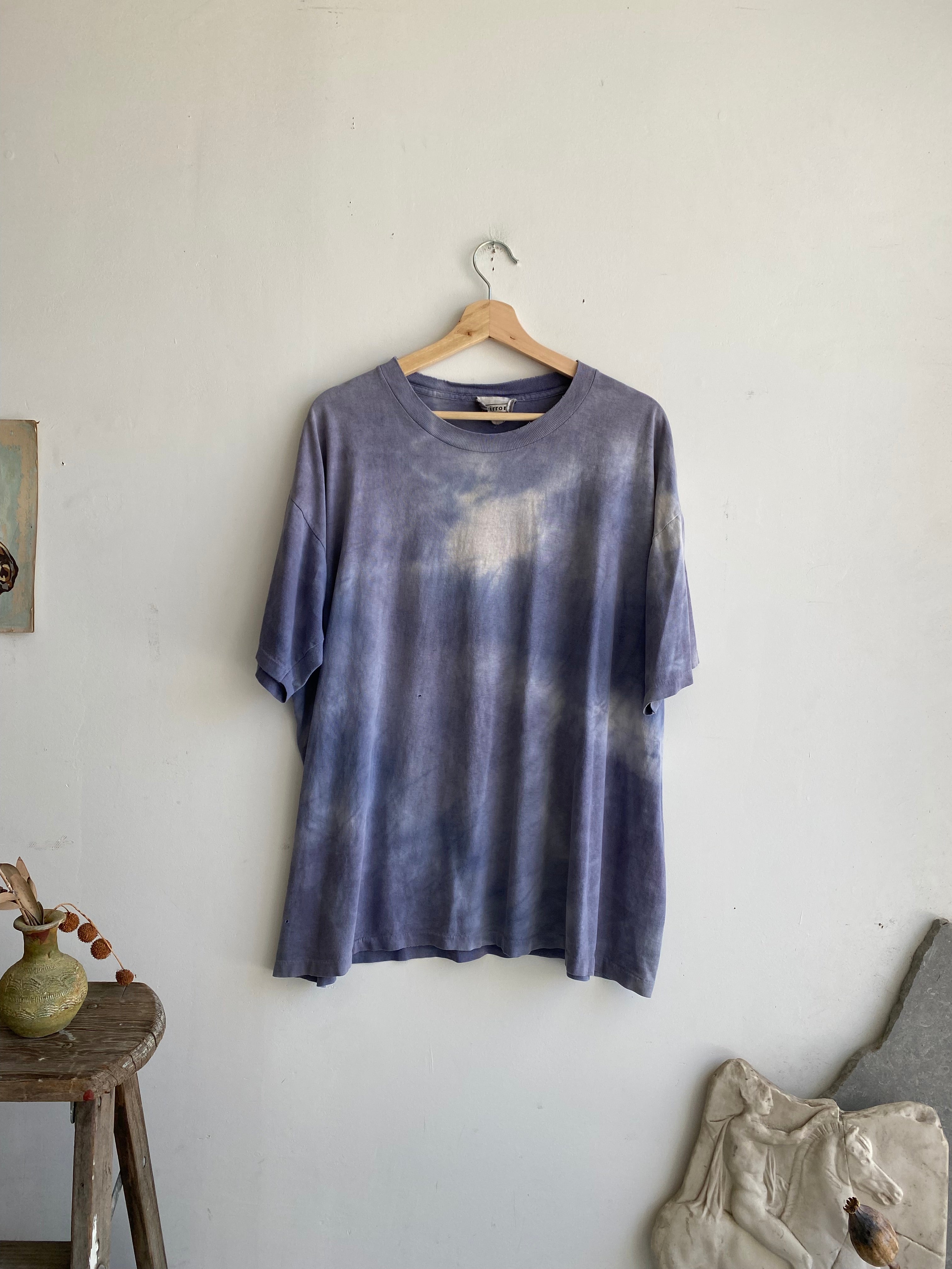 Faded Blue/Gray Tie-Dye Tee (Boxy XL)