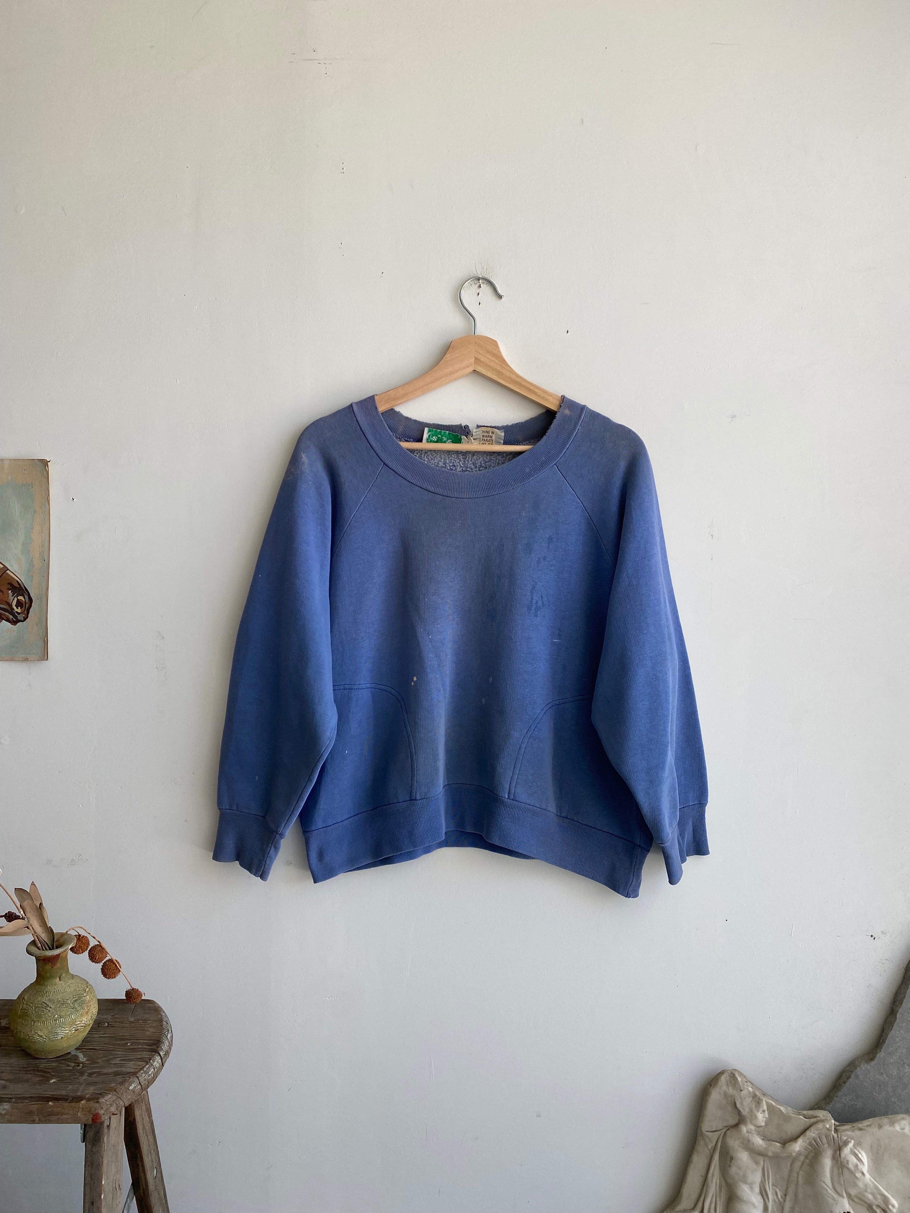 1970s Well-Worn Sweatshirt w/Pockets (Boxy S)