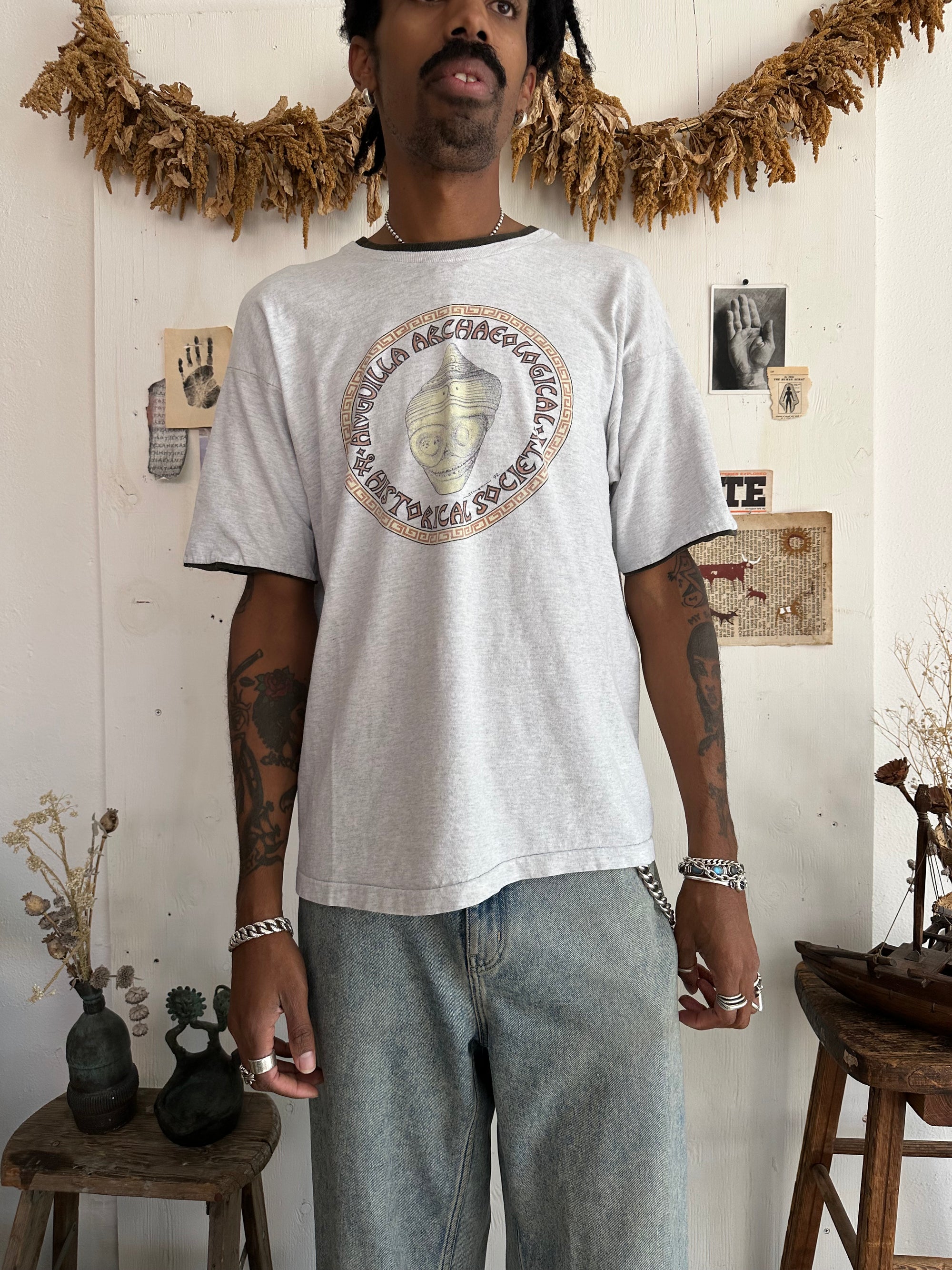 1990s Double Sleeved Historical Society Tee (Boxy XL)
