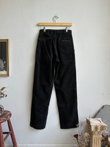 1970s Black Corduroy Trousers (27 x 30)a