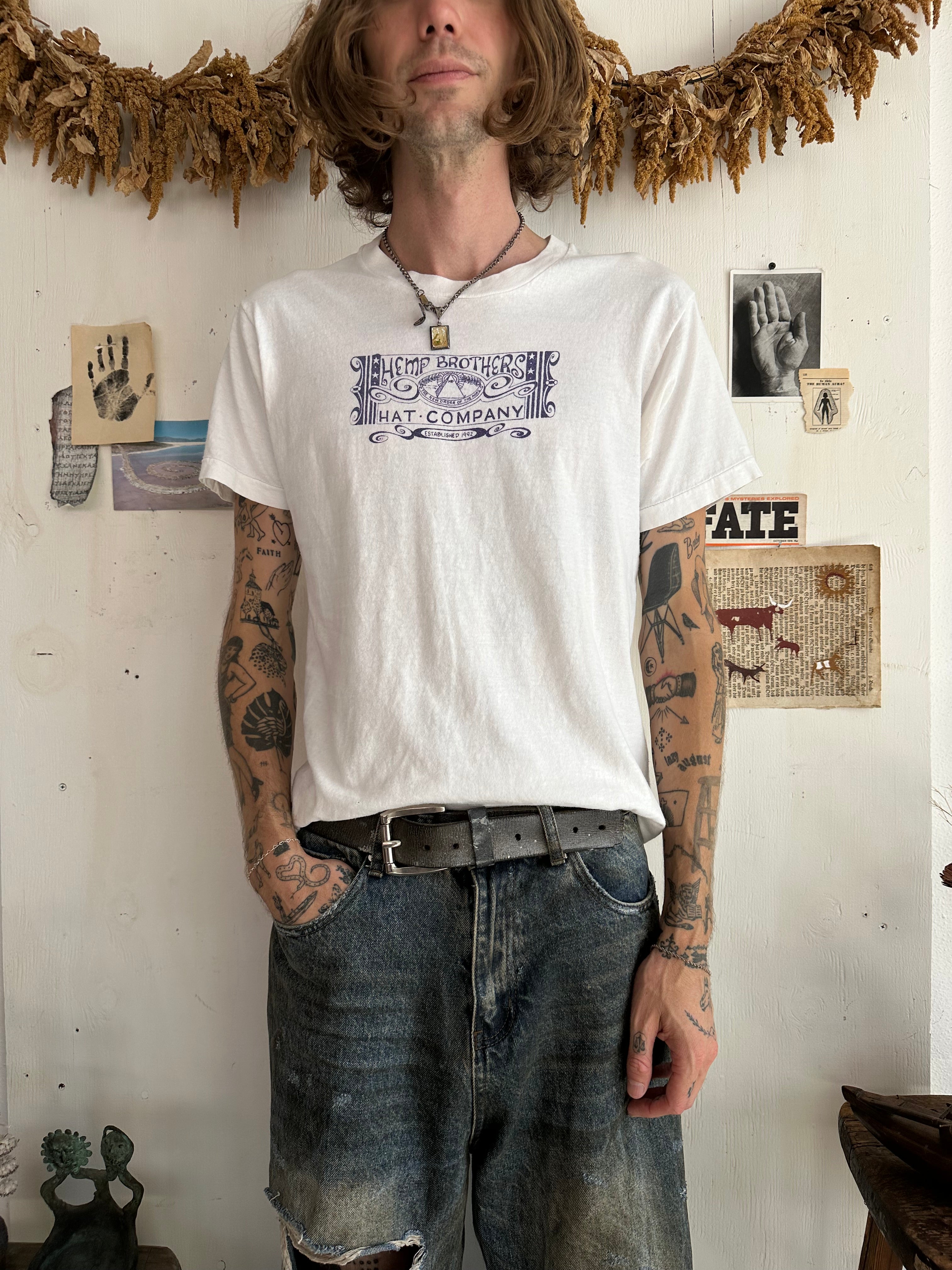 1980s Hemp Brothers Hat Company Tee (M)