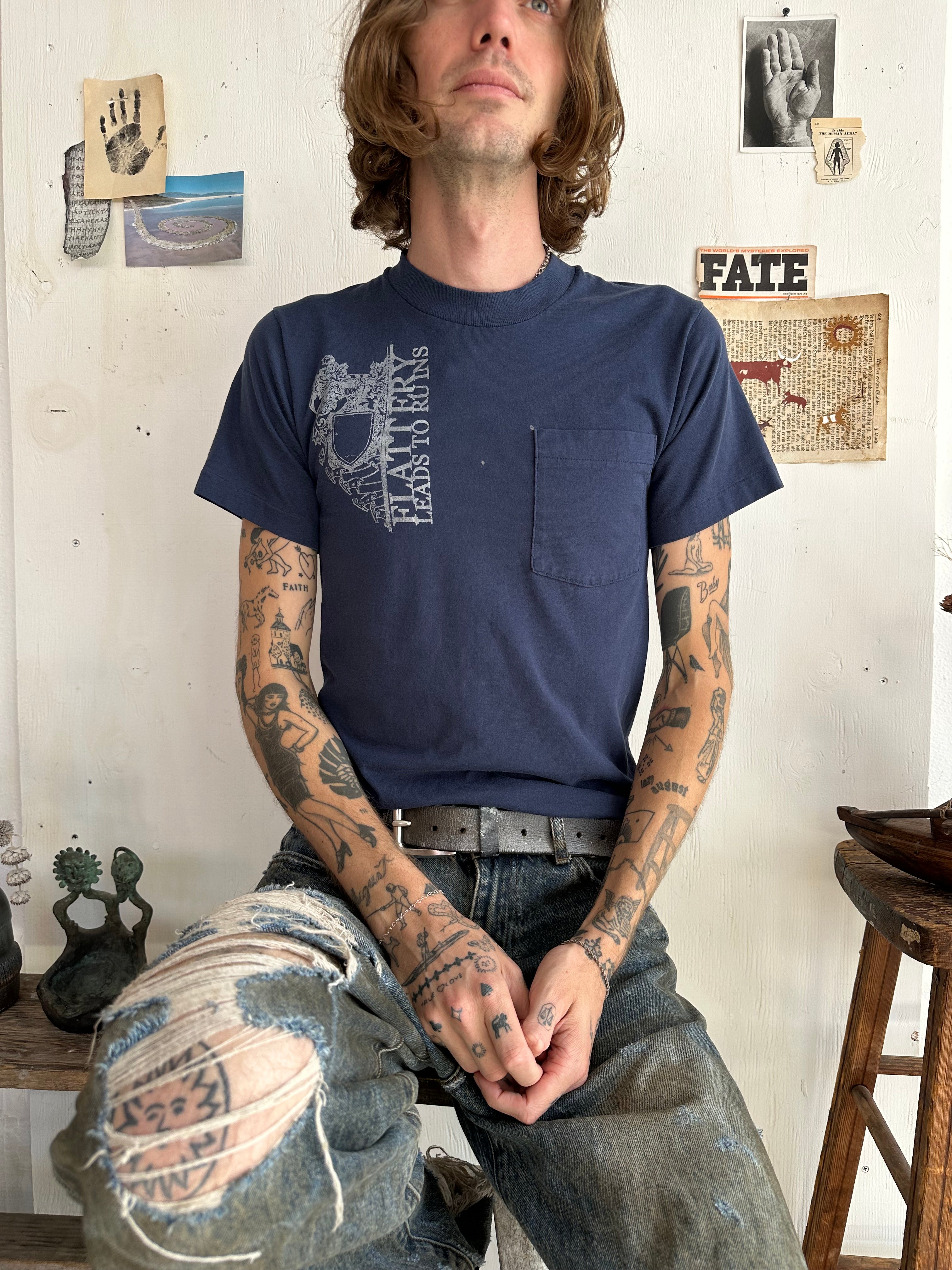 1990s Flattery Leads to Ruins Tee (S/M)