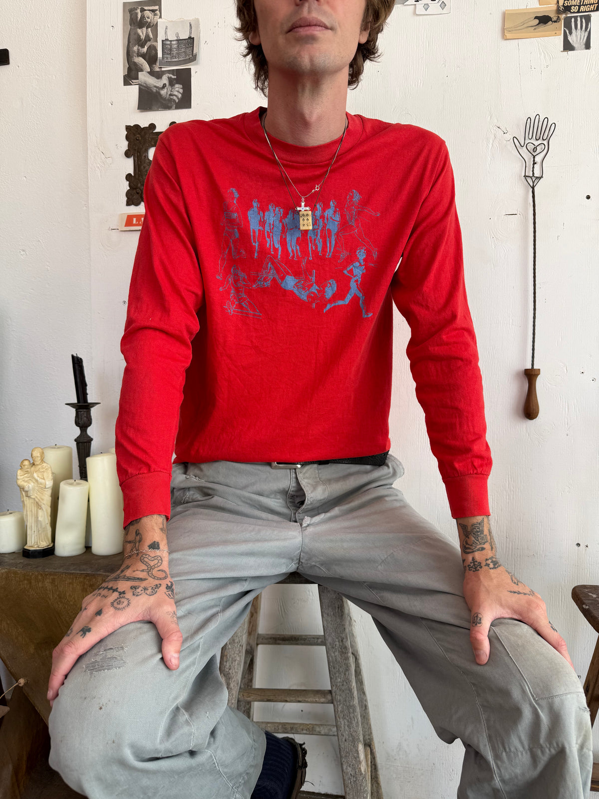 1990s Girls Track and Field Long Sleeve