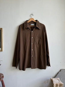 1970s Thin Brown Shirt (XL)